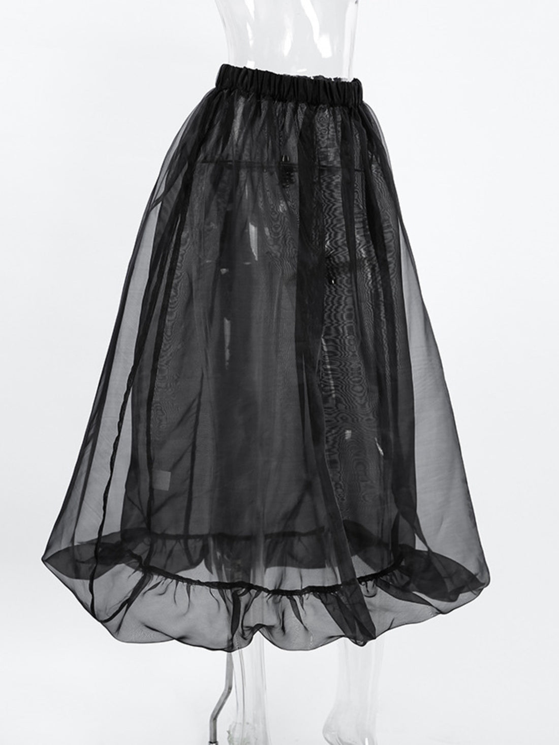 Elastic Waist Flowy Skirt - cas7m