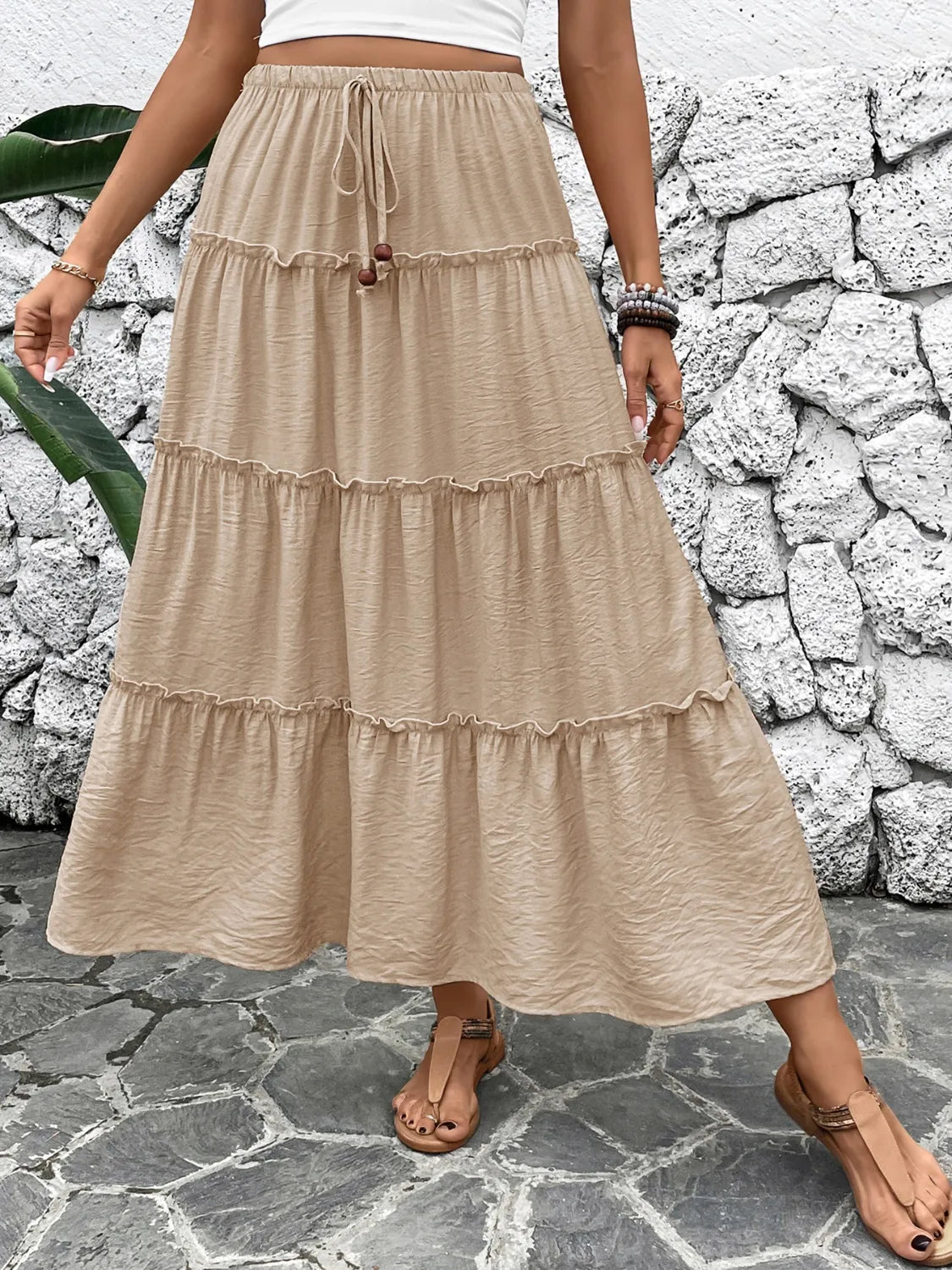 Frill Tiered Skirt - cas7m