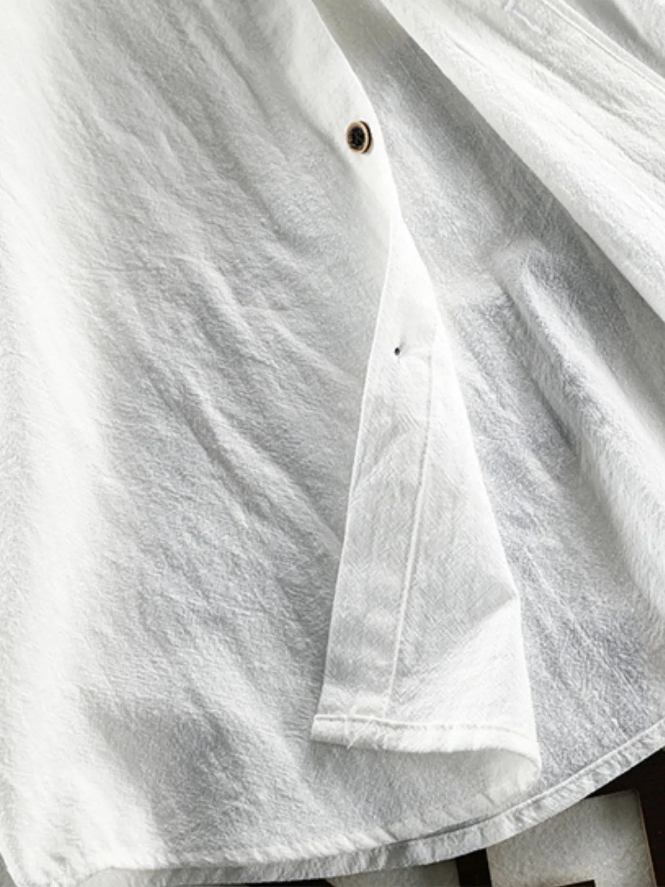 Men's Plus Size Button-Up Long Sleeve Shirt - cas7m