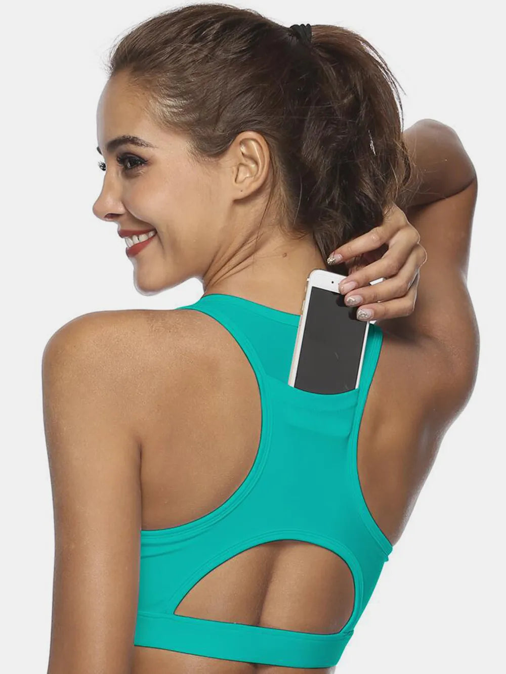 Cutout Scoop Neck Active Tank - cas7m