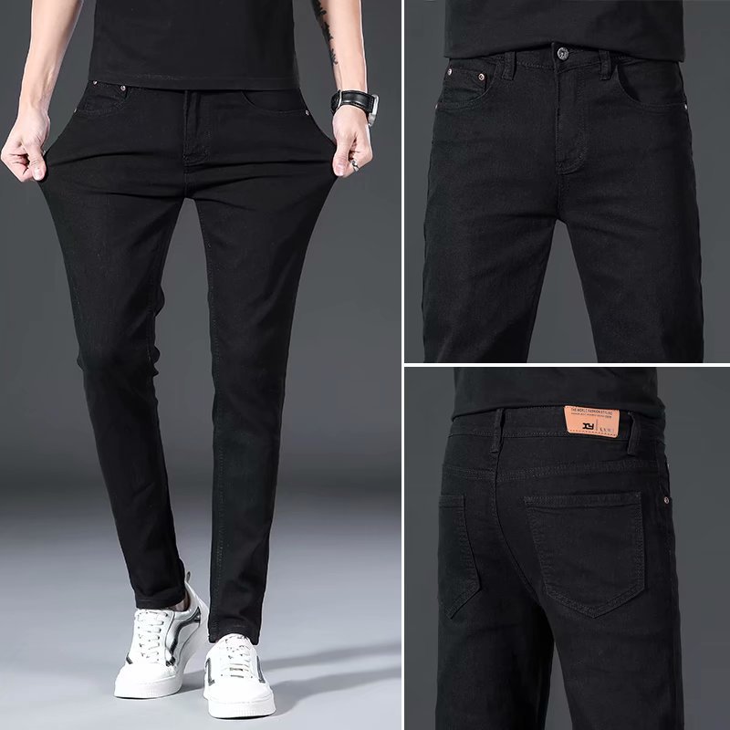 Mens Stretchy Slim-Fit Ankle-Fit Pants - cas7m