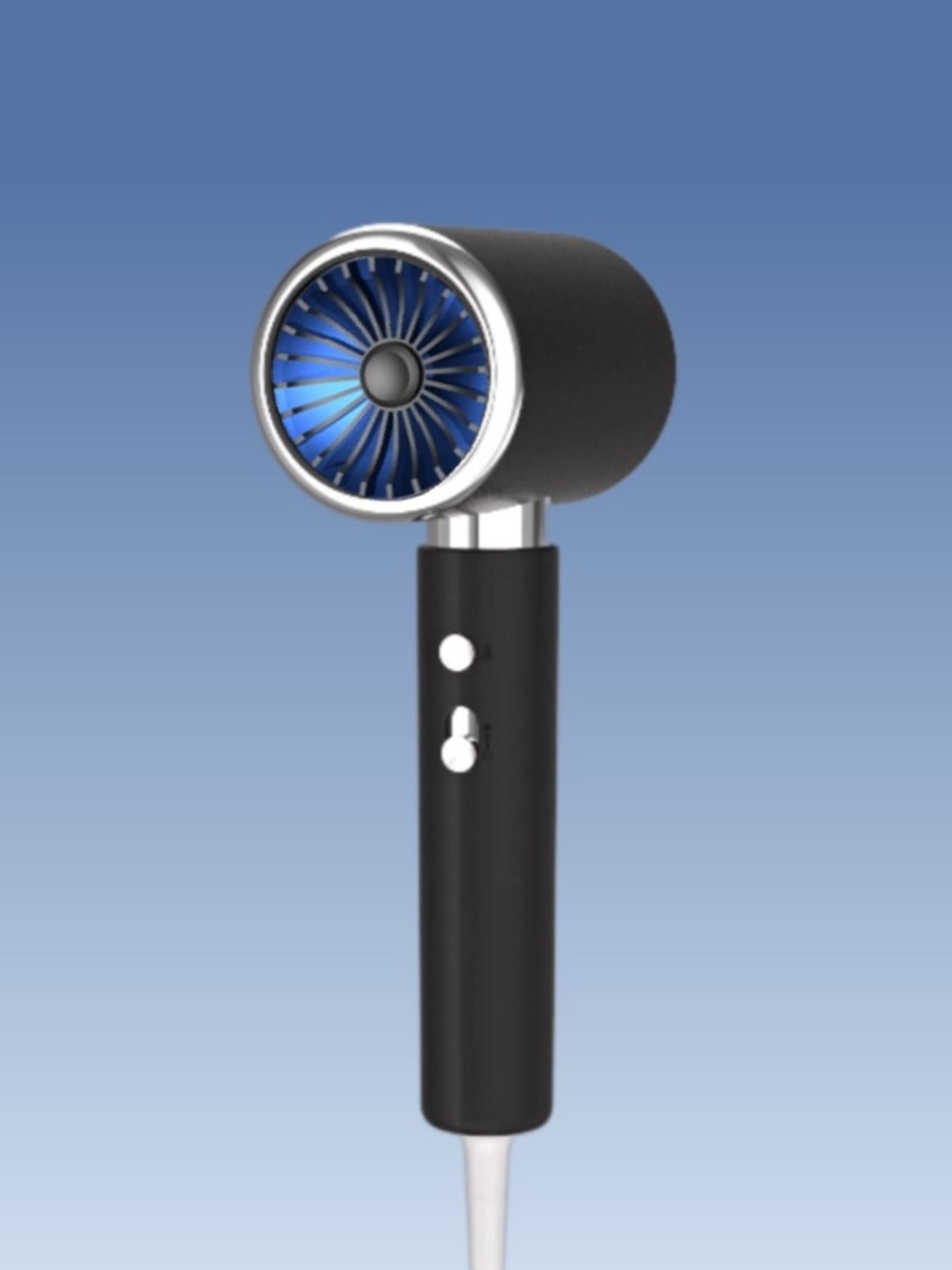 Negative Ion Turbo Hair Dryer: Fast, Frizz-Free, Silky Results - cas7m