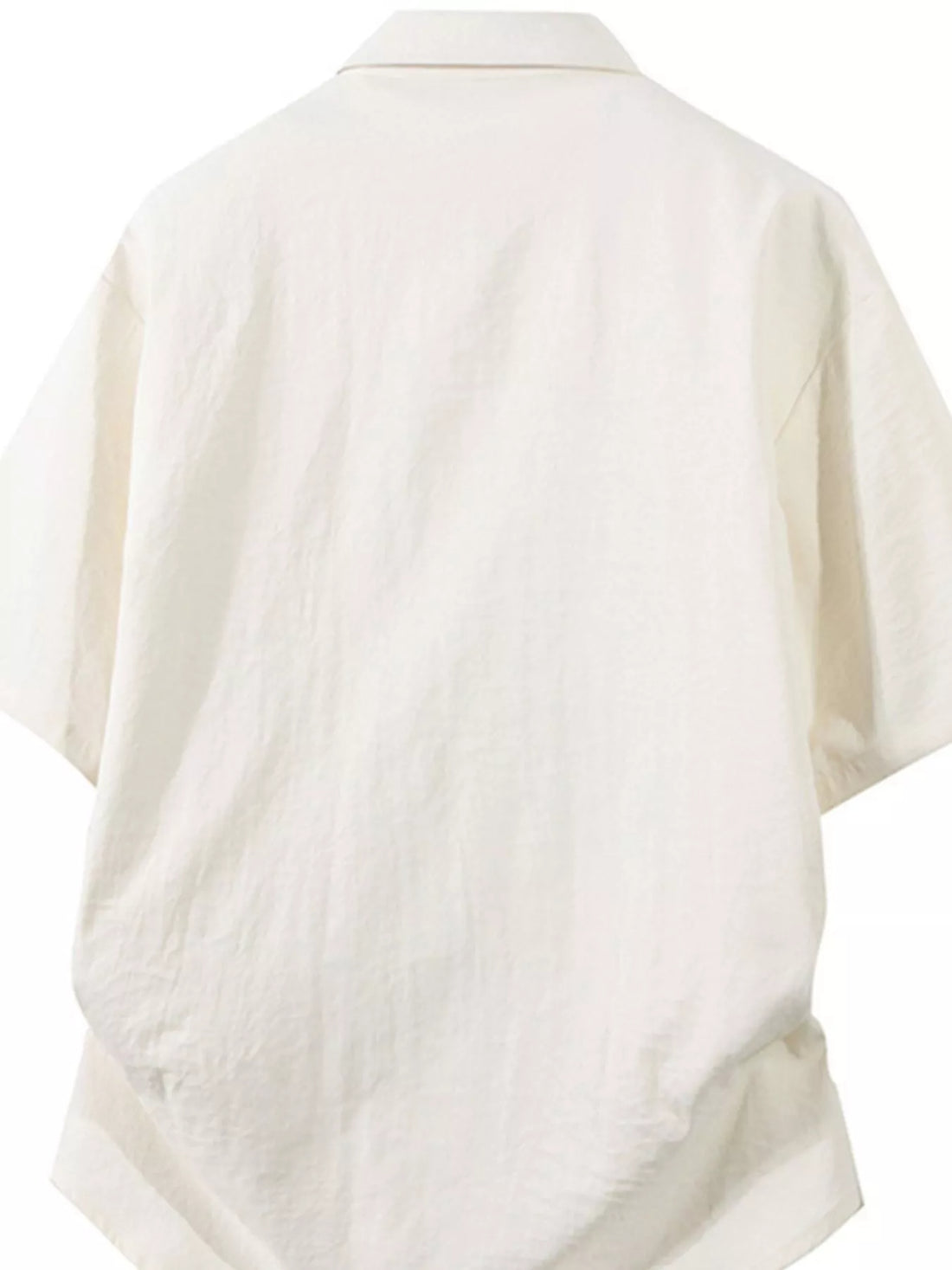 Men's Plus Size Casual Short Sleeve Button-Down Shirt - cas7m
