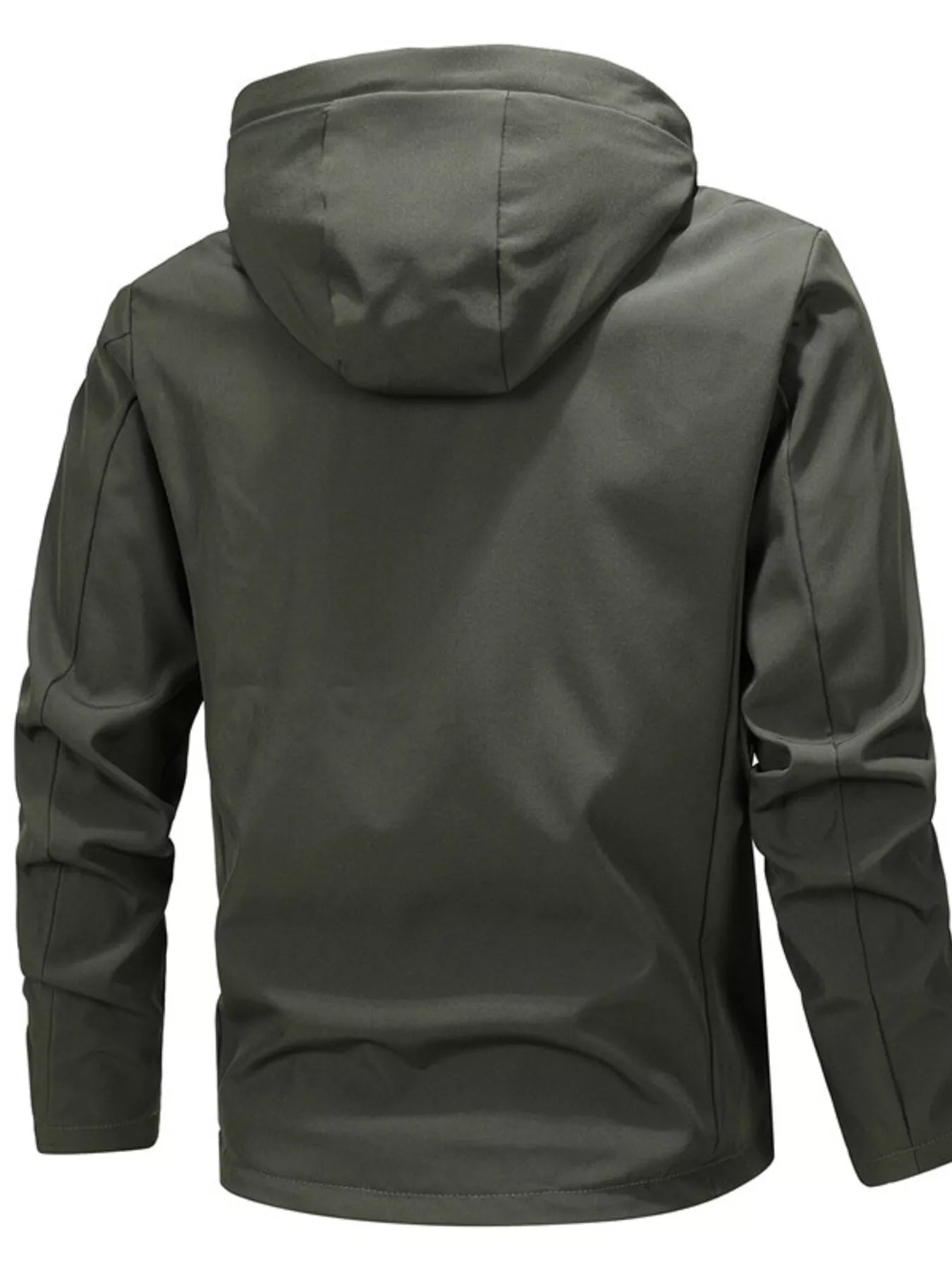 Zippered Nylon Jacket with Pockets - Lightweight & Versatile - cas7m