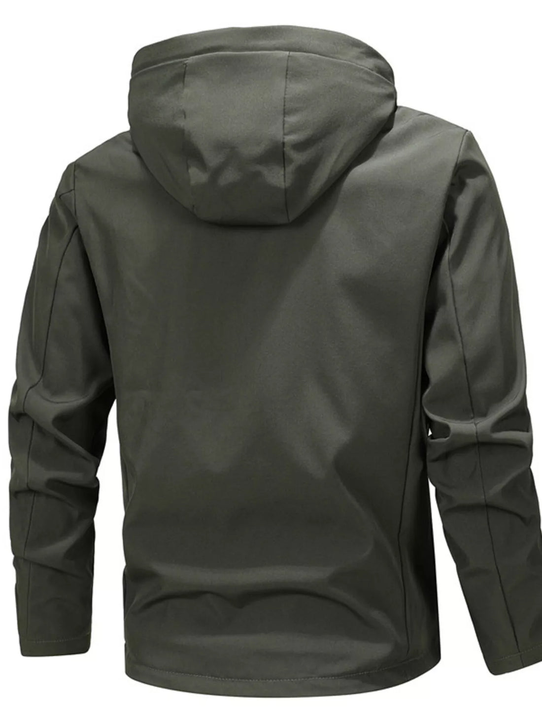 Zippered Nylon Jacket with Pockets - Lightweight & Versatile - cas7m