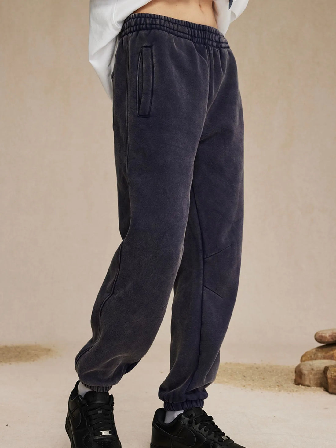 Men's Casual Elastic Waist Cotton Sweatpants - cas7m