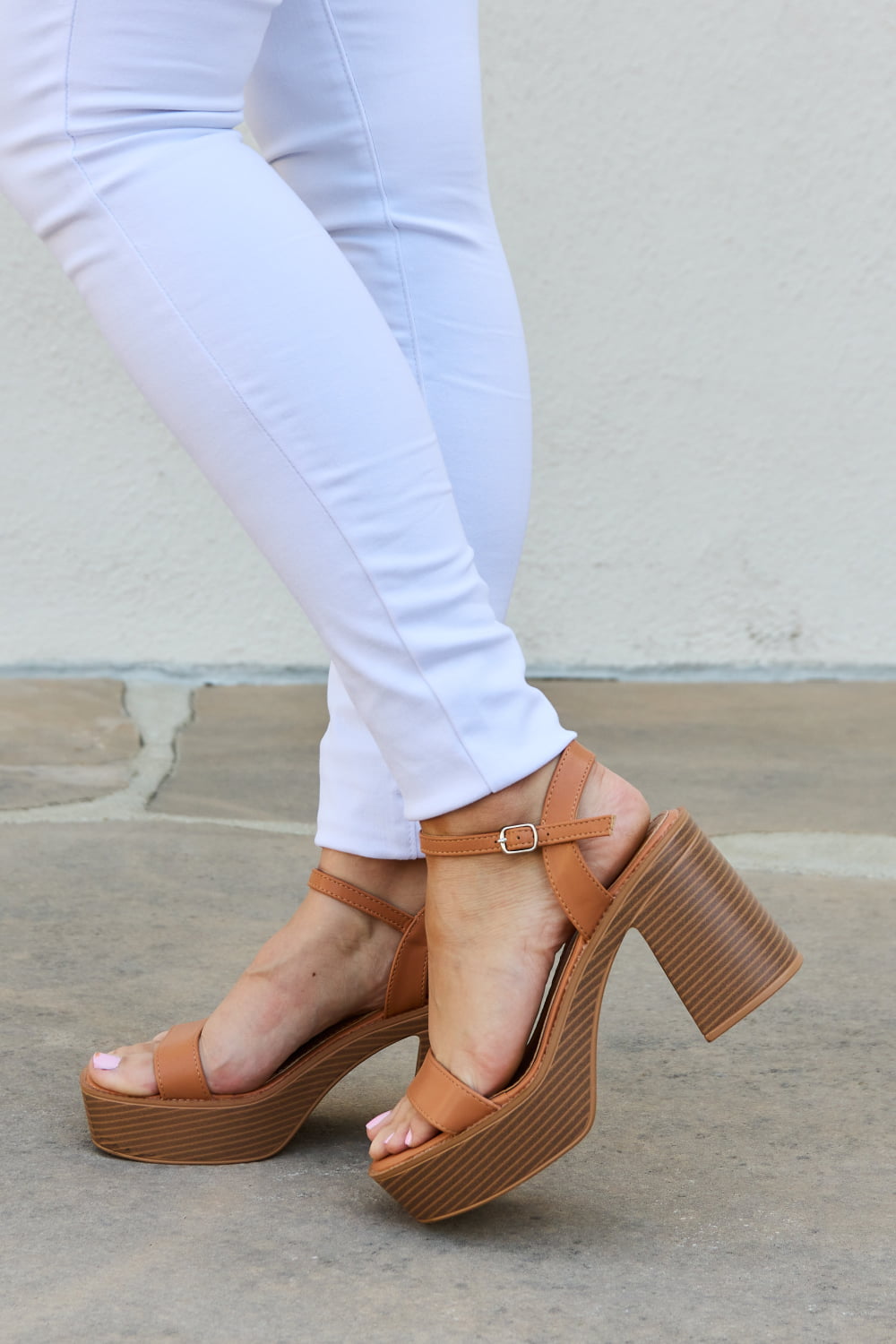 Weeboo Feel It Platform Heel Sandals - cas7m