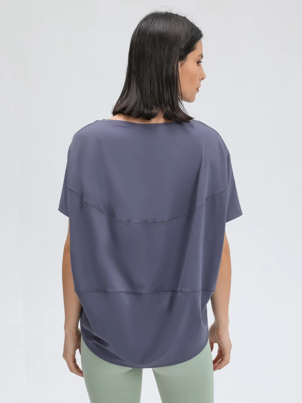 Millennia Round Neck Short Sleeve Active T-Shirt - cas7m
