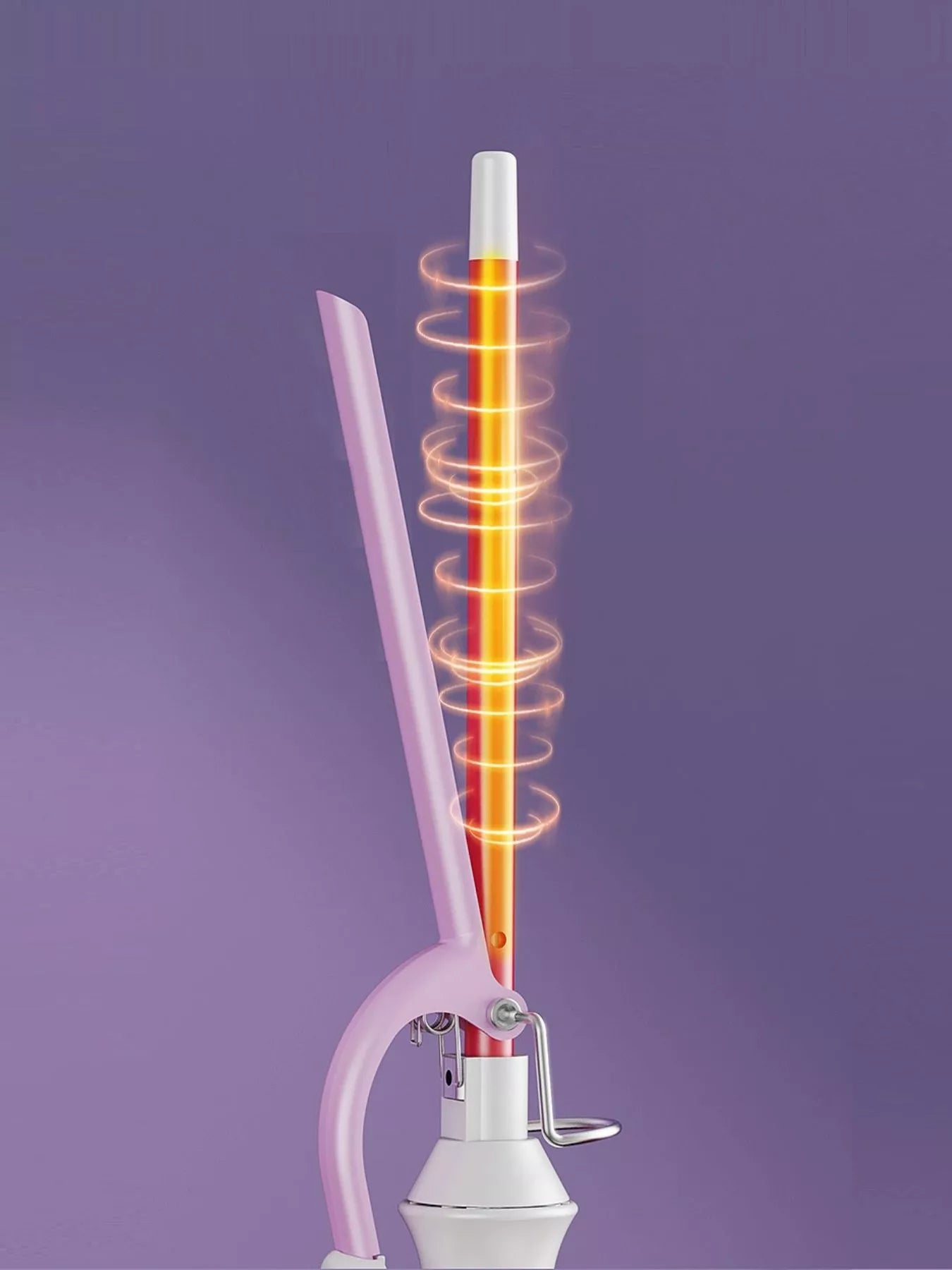Fast Heat Ceramic Curling Iron - Salon-Quality Curls at Home - cas7m
