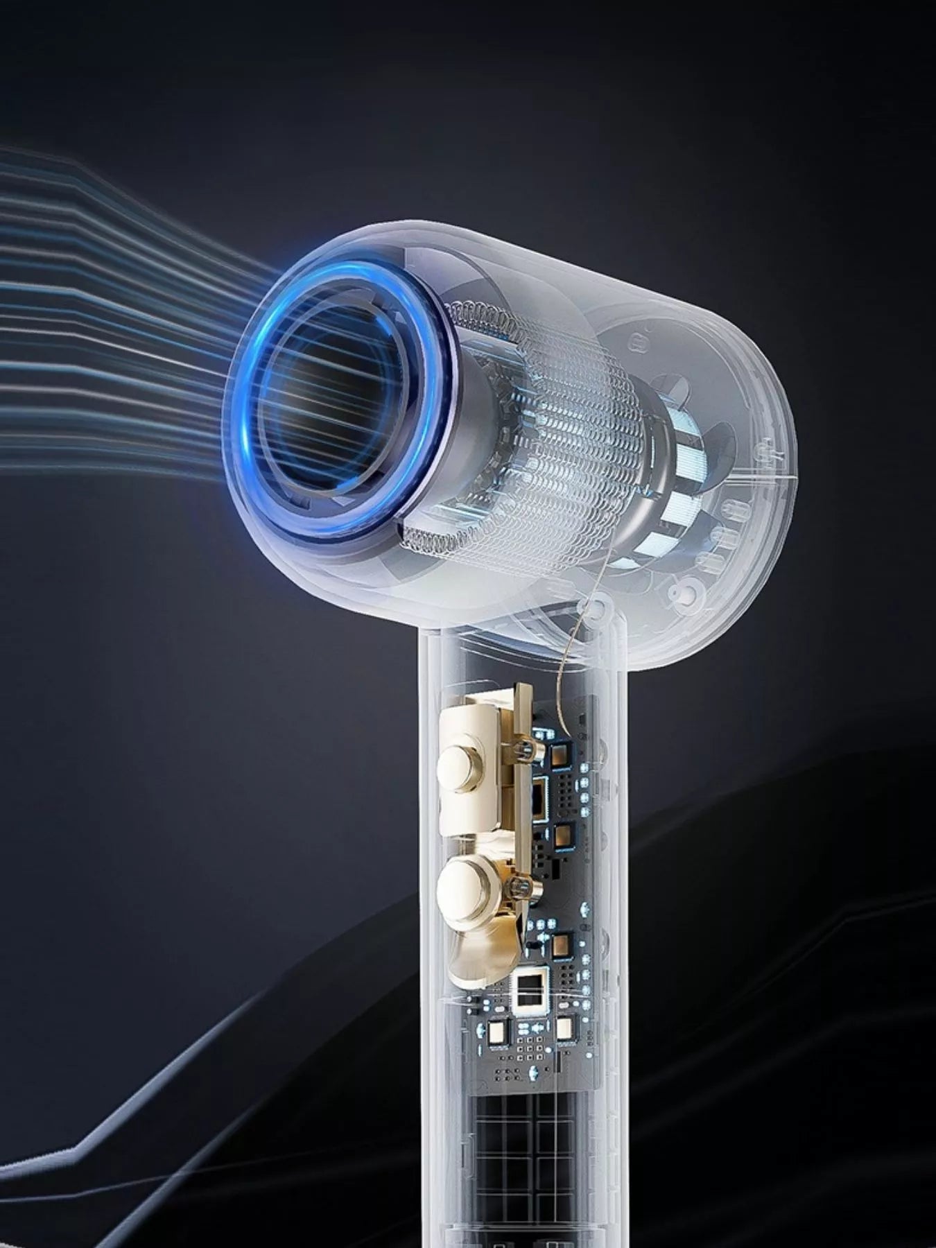 Salon-Quality Ionic Hair Dryer with Fast-Dry & Heat Control - cas7m