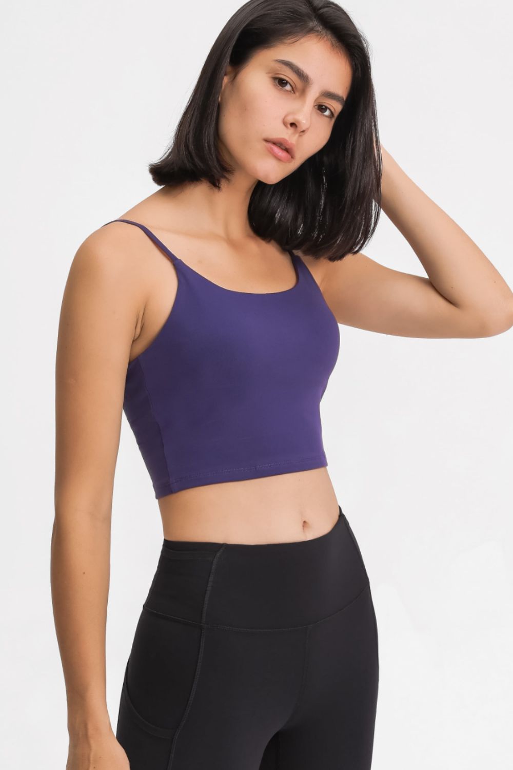 Millennia Feel Like Skin Scoop Neck Sports Cami - cas7m