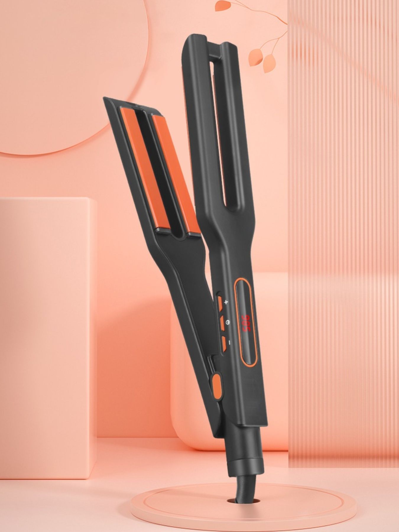 Rapid Heat Salon Hair Straightener - Sleek & Safe Styling Tool - cas7m