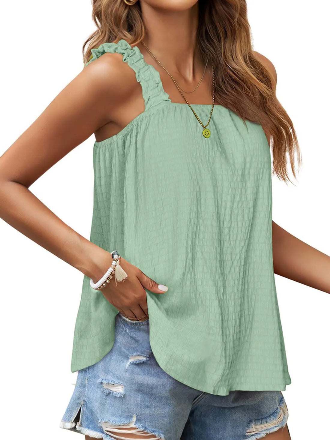 Square Neck Tank Top - cas7m