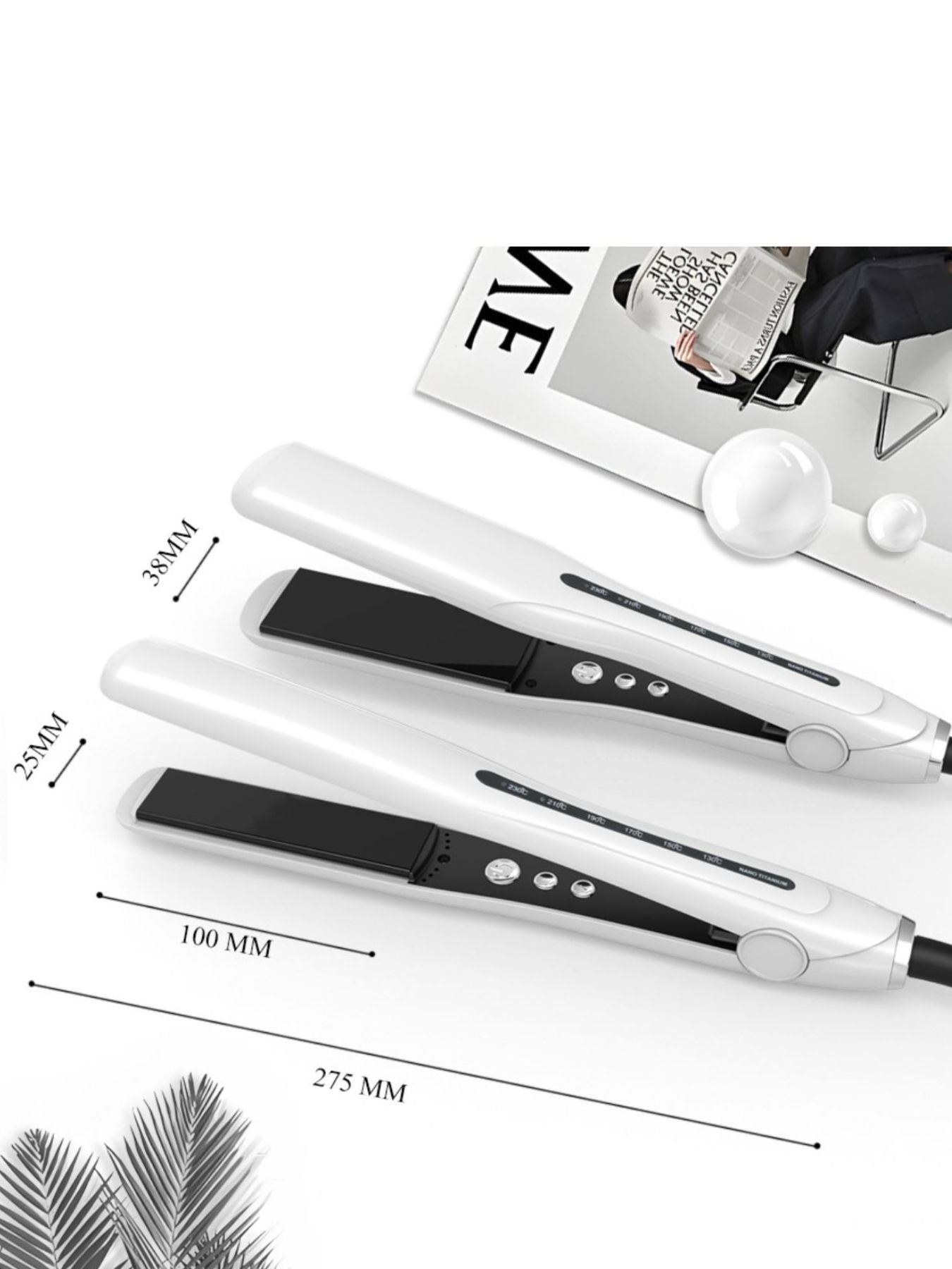 QuickHeat Pro Hair Straightener for Flawless Styles Anywhere - cas7m