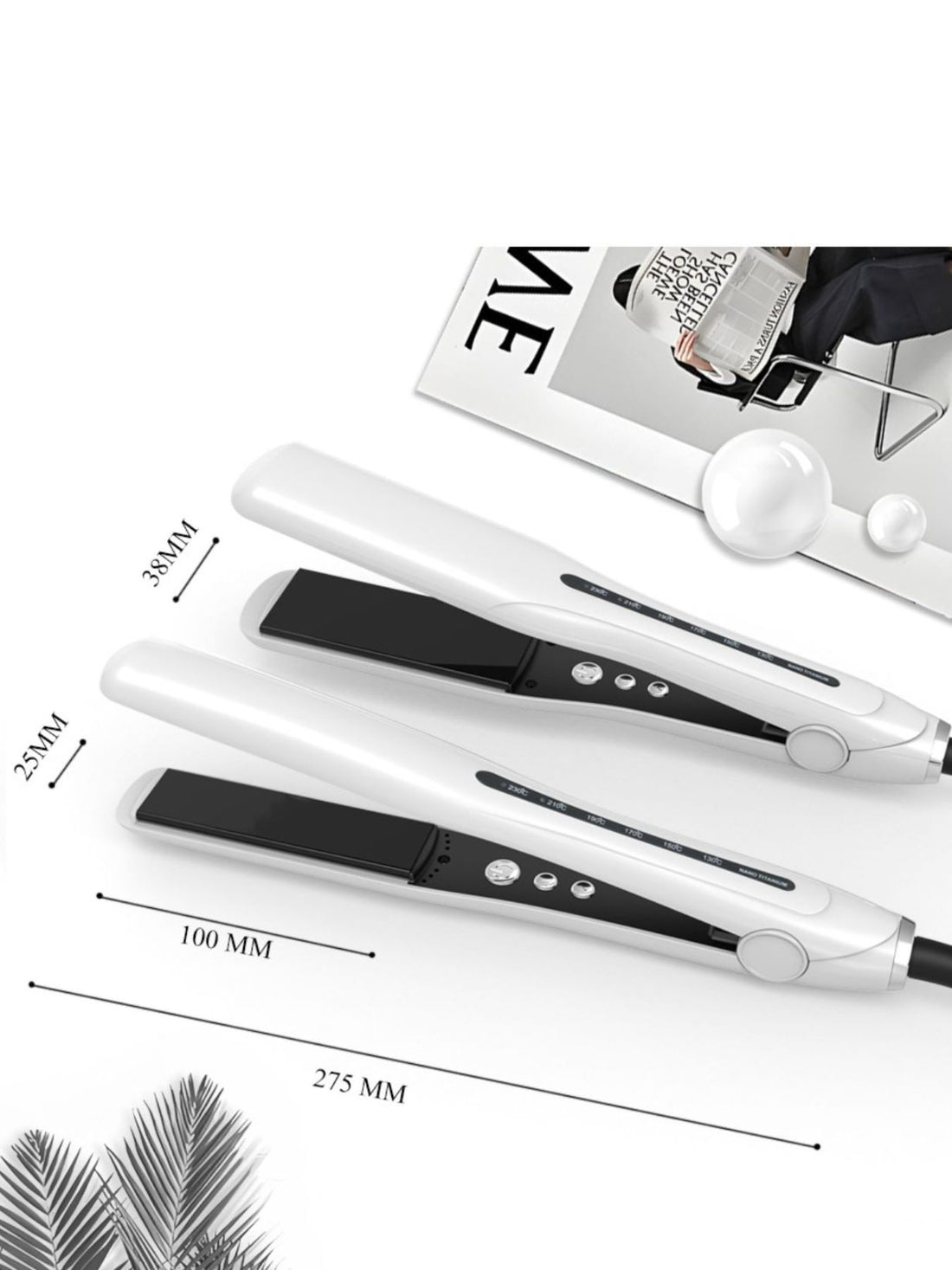 QuickHeat Pro Hair Straightener for Flawless Styles Anywhere - cas7m