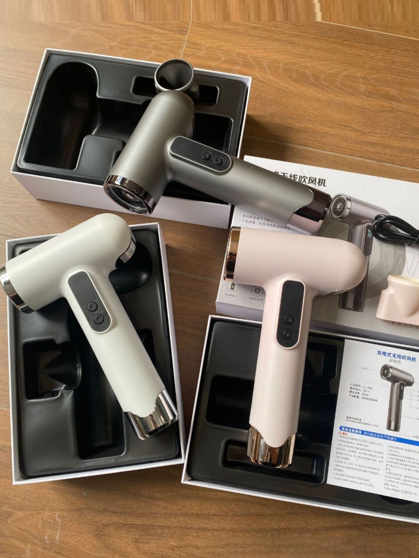 Portable Cordless High-Speed Hair Dryer: Salon Results Anywhere - cas7m
