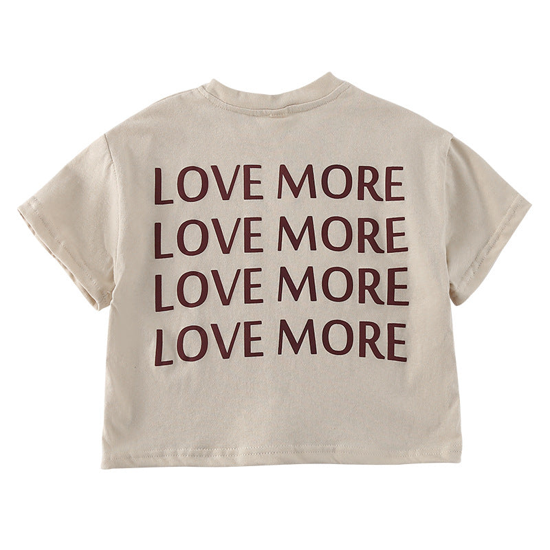 Children's Short-sleeved T-shirt Girls' Cotton Summer - cas7m