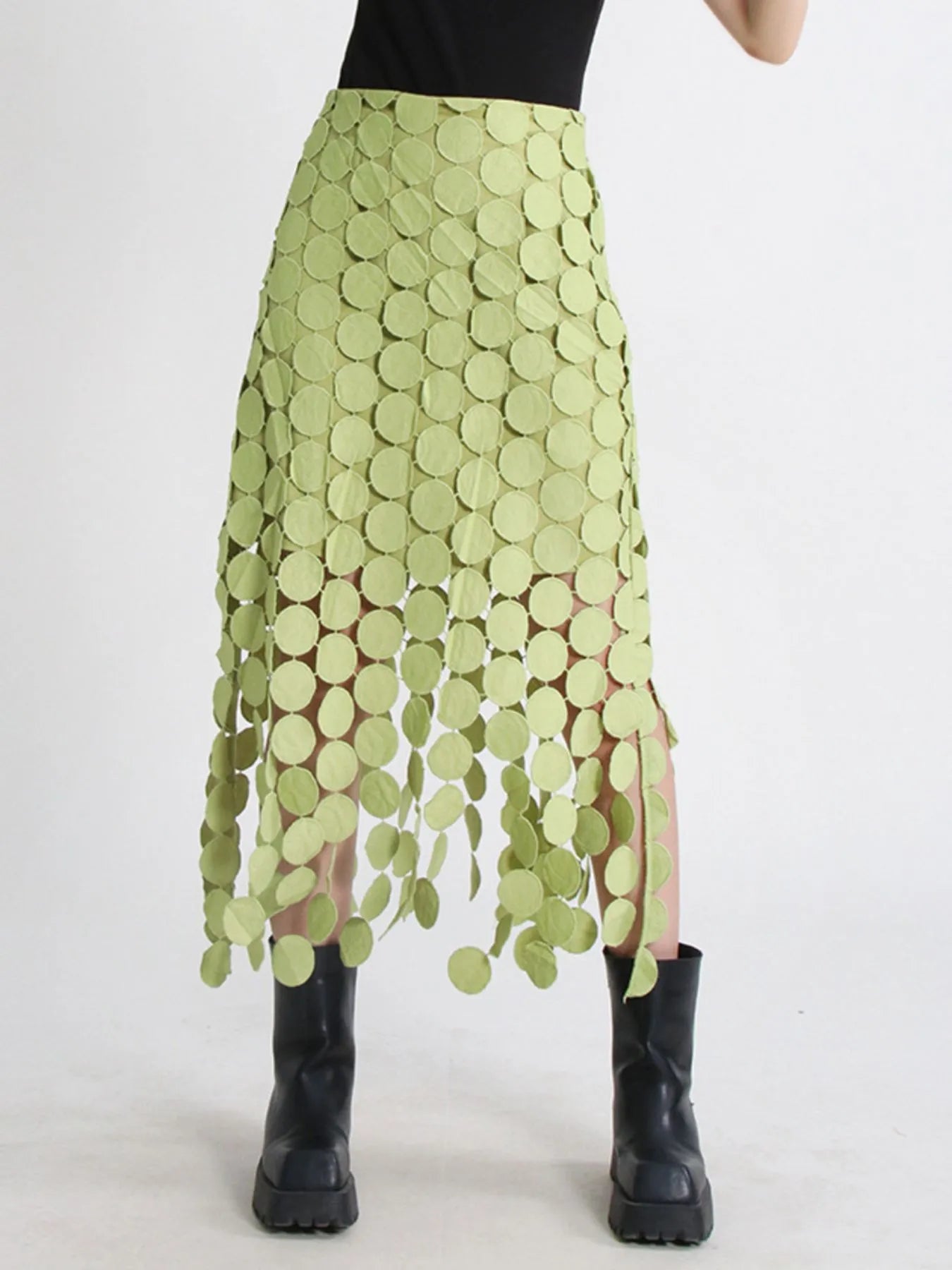 Fringe Midi Skirt - cas7m