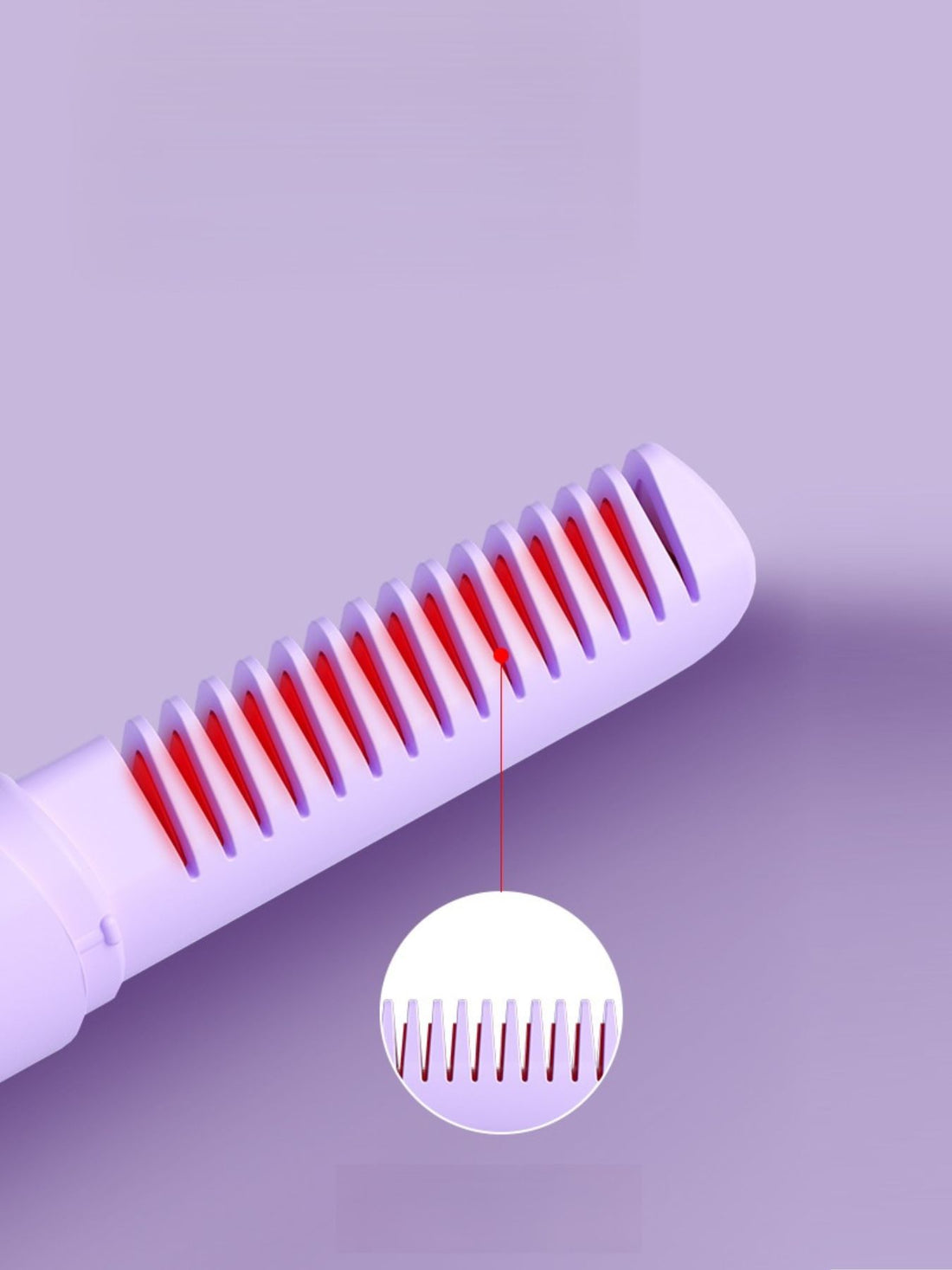 Portable Heated Straightening Comb: Quick, Sleek, Frizz-Free Hair - cas7m