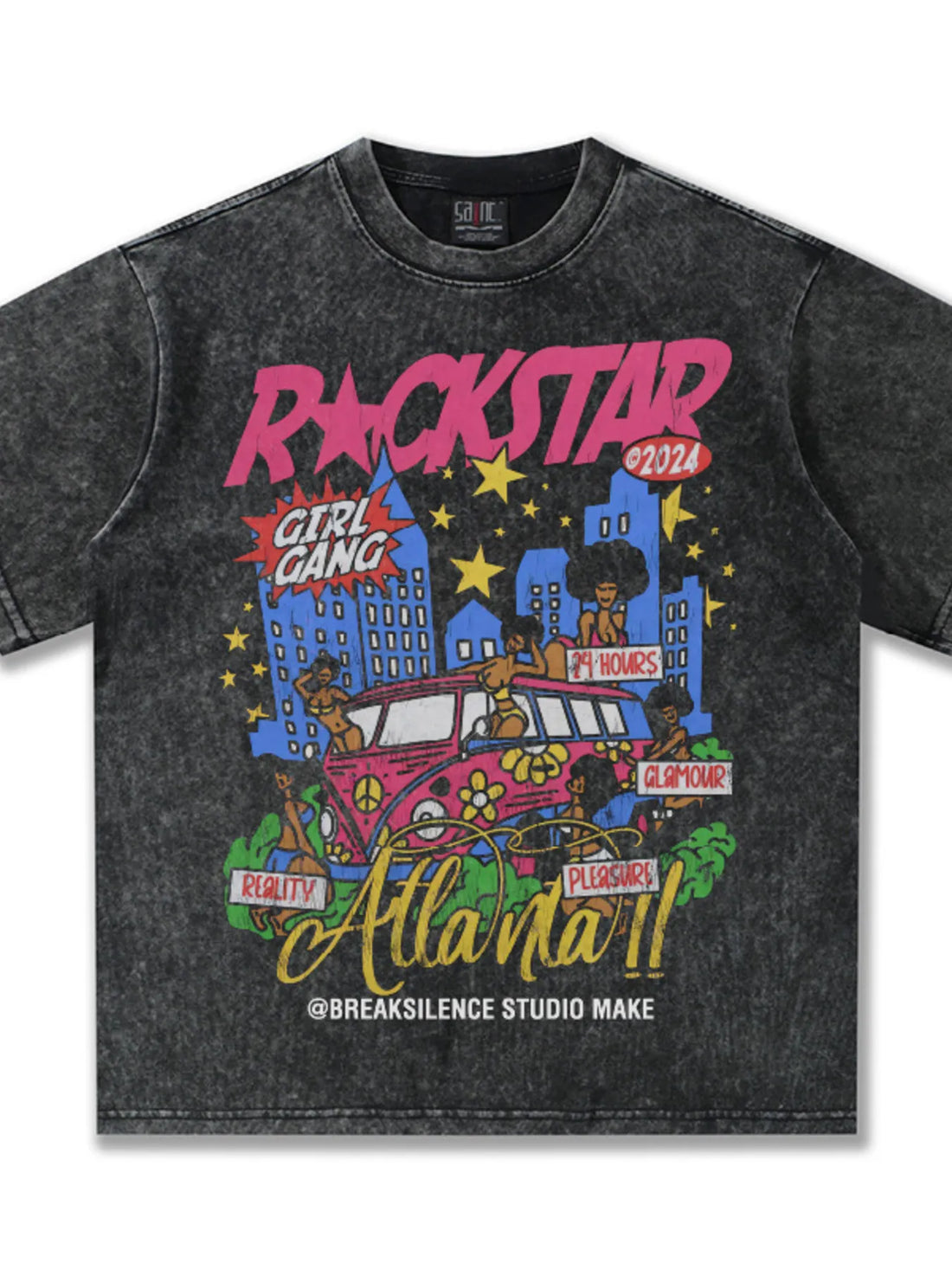 Men's Rockstar Graphic Short Sleeve T-Shirt - cas7m