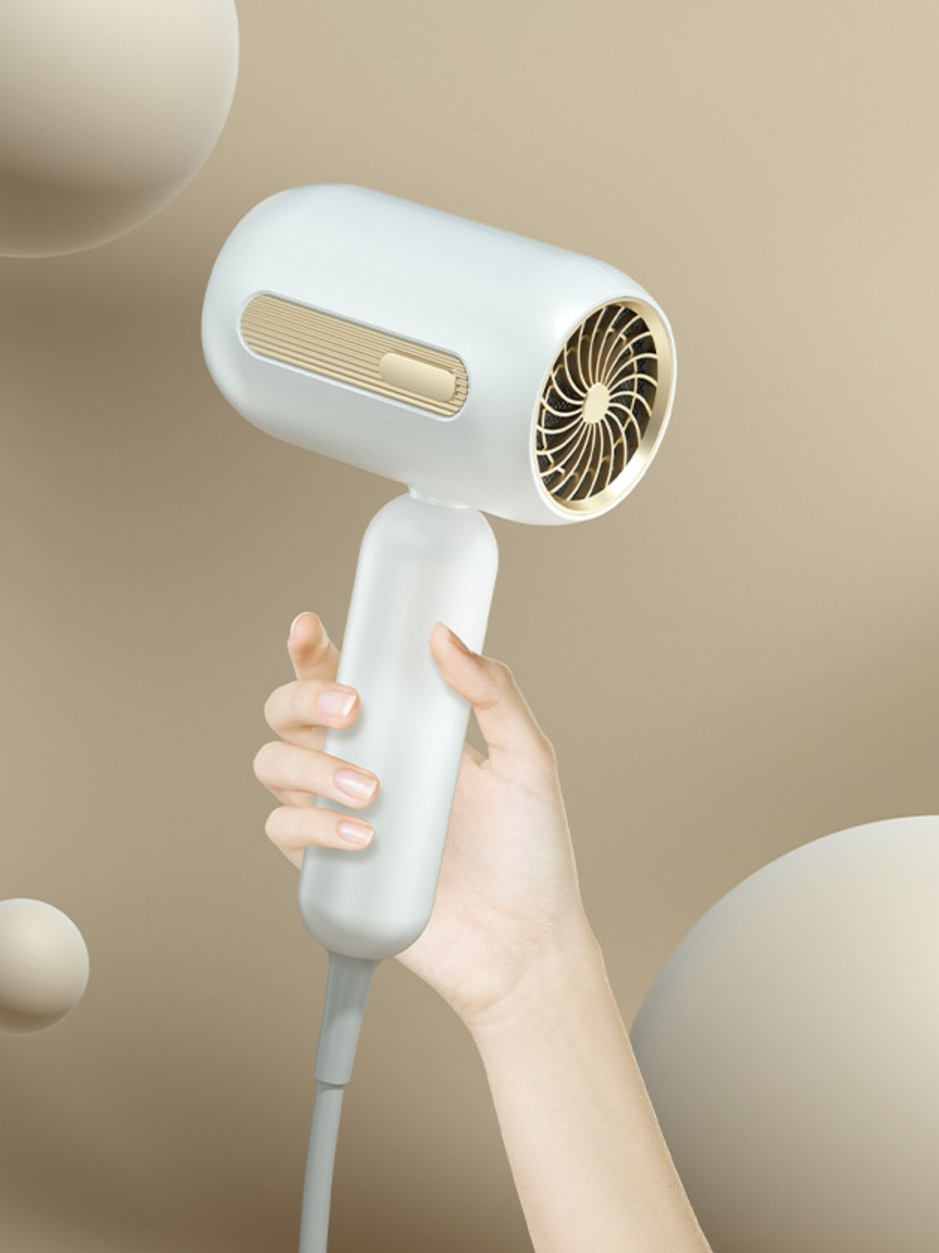 Pro Ionic Fast-Dry Hair Dryer: Salon-Style & Shine Anywhere - cas7m