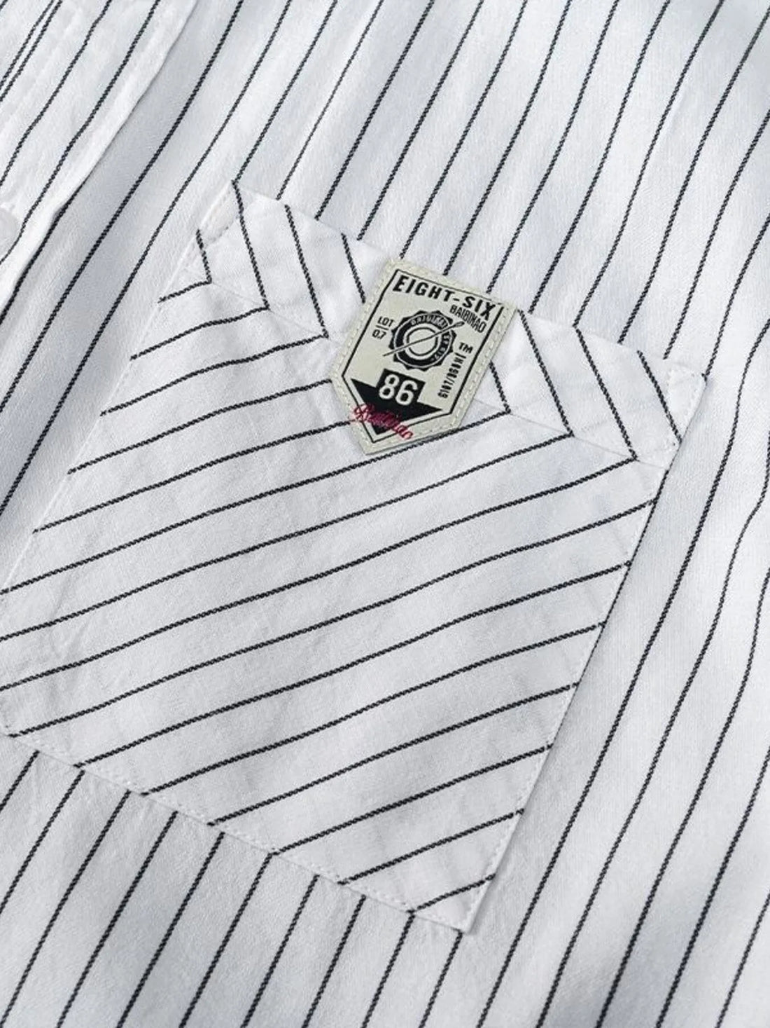 Men's Plus Size Striped Button Up Long Sleeve Shirt - cas7m