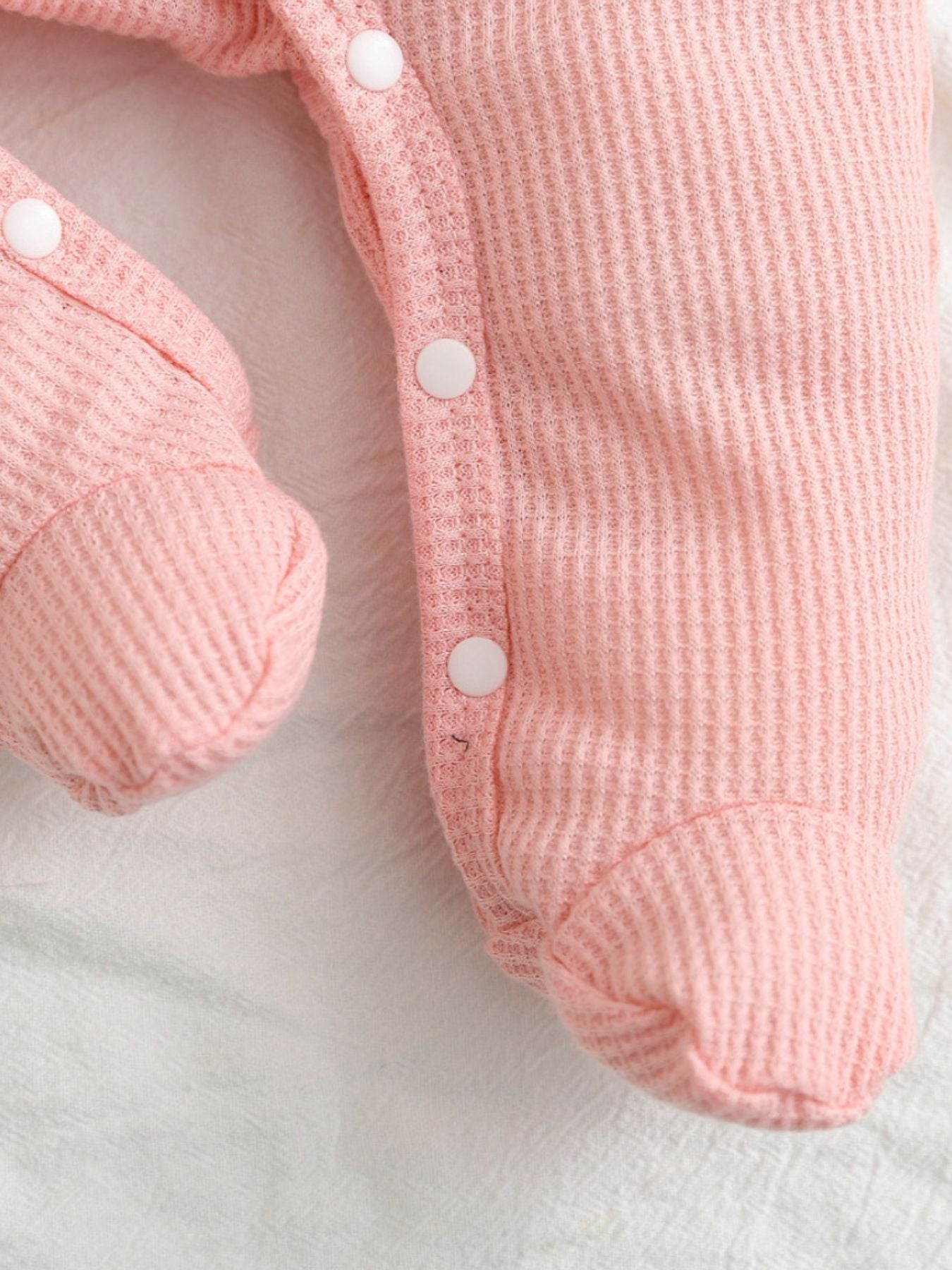 Children's Letter Waffle Knit One-Piece - cas7m