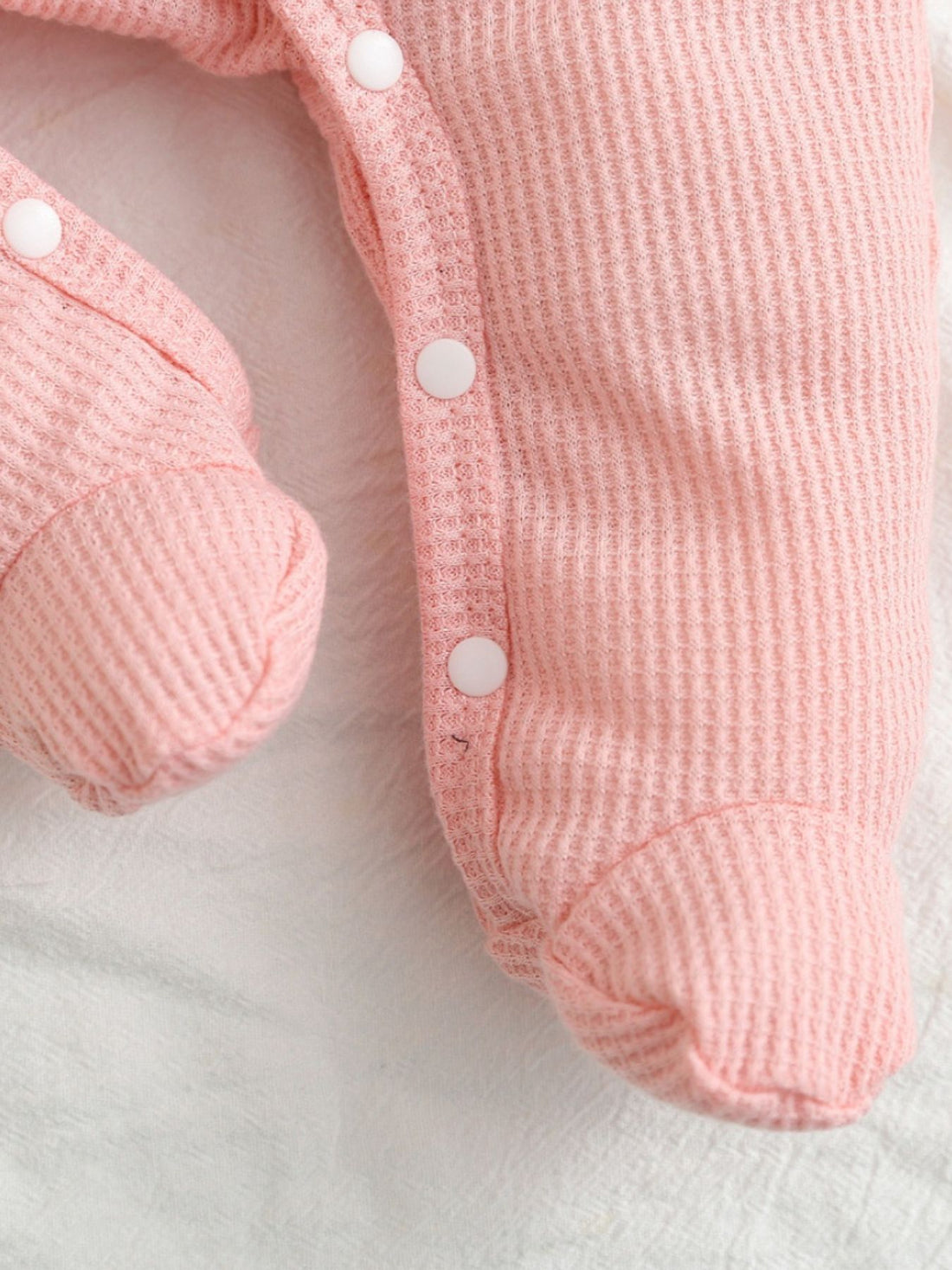 Children's Letter Waffle Knit One-Piece - cas7m