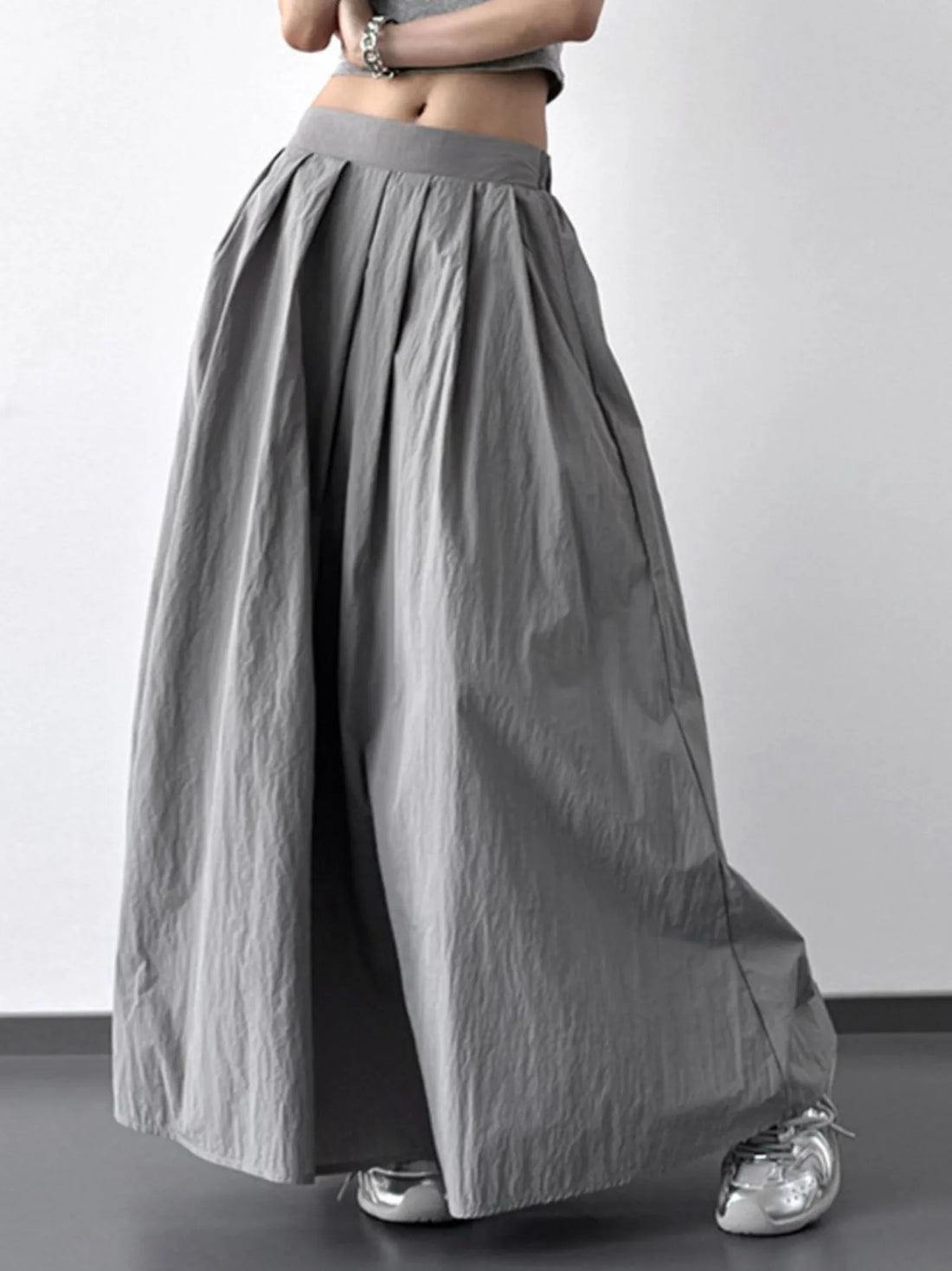 Pleated Maxi Skirt - cas7m