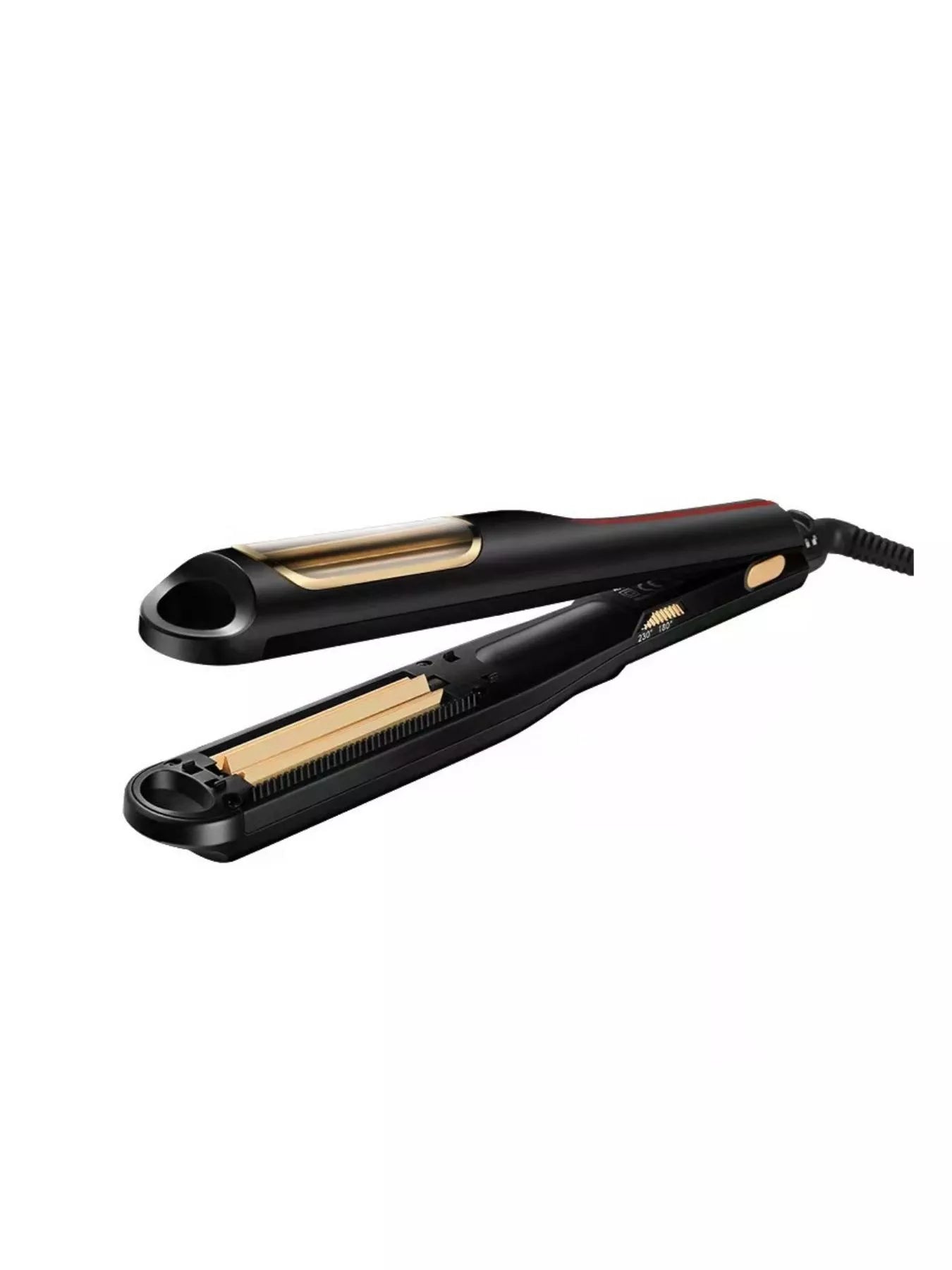 DualStyle Pro 2-in-1 Curling & Straightening Hair Tool, Constant Heat - cas7m