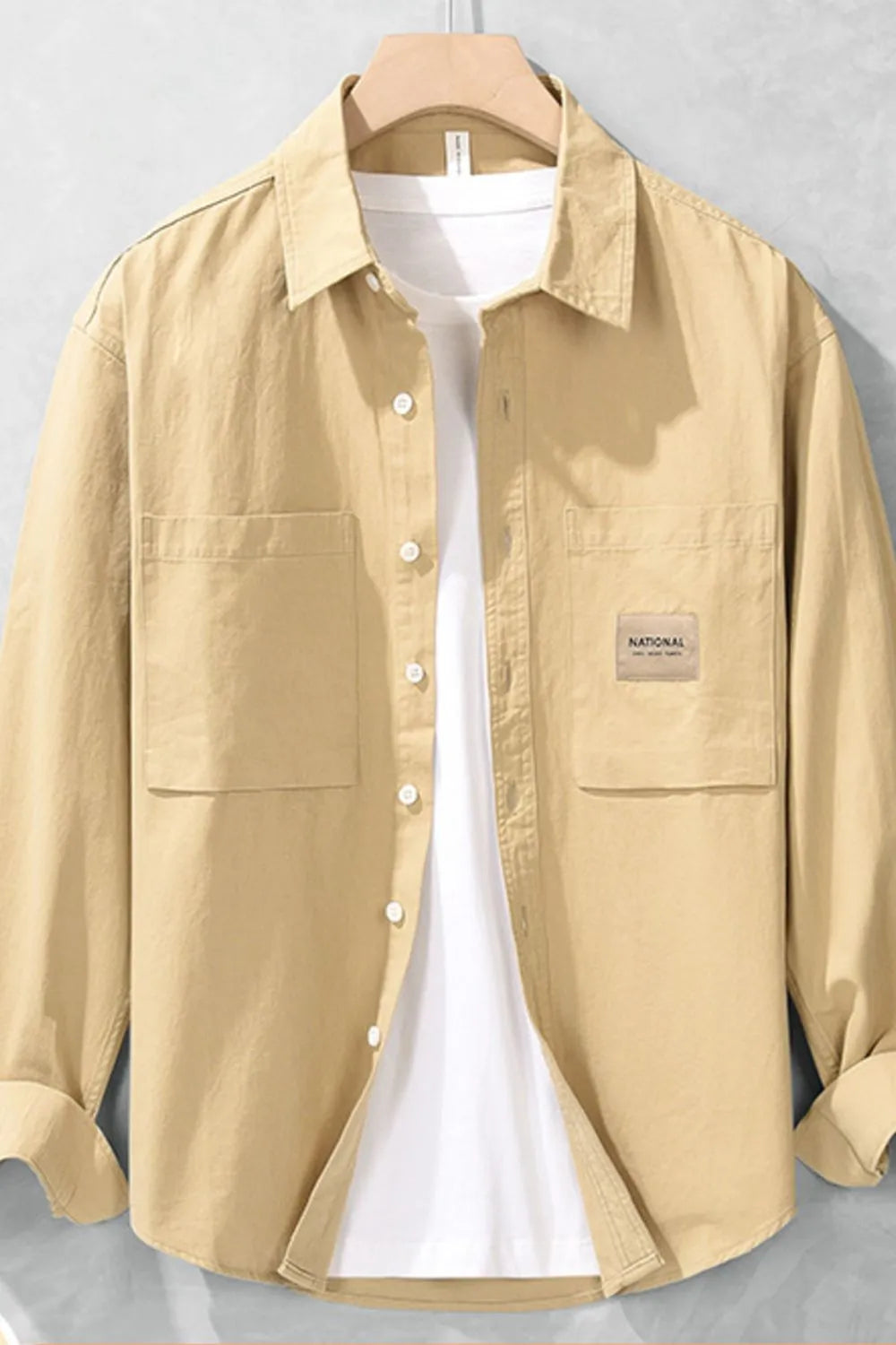 Men's Long Sleeve Button-Up Shirt - cas7m