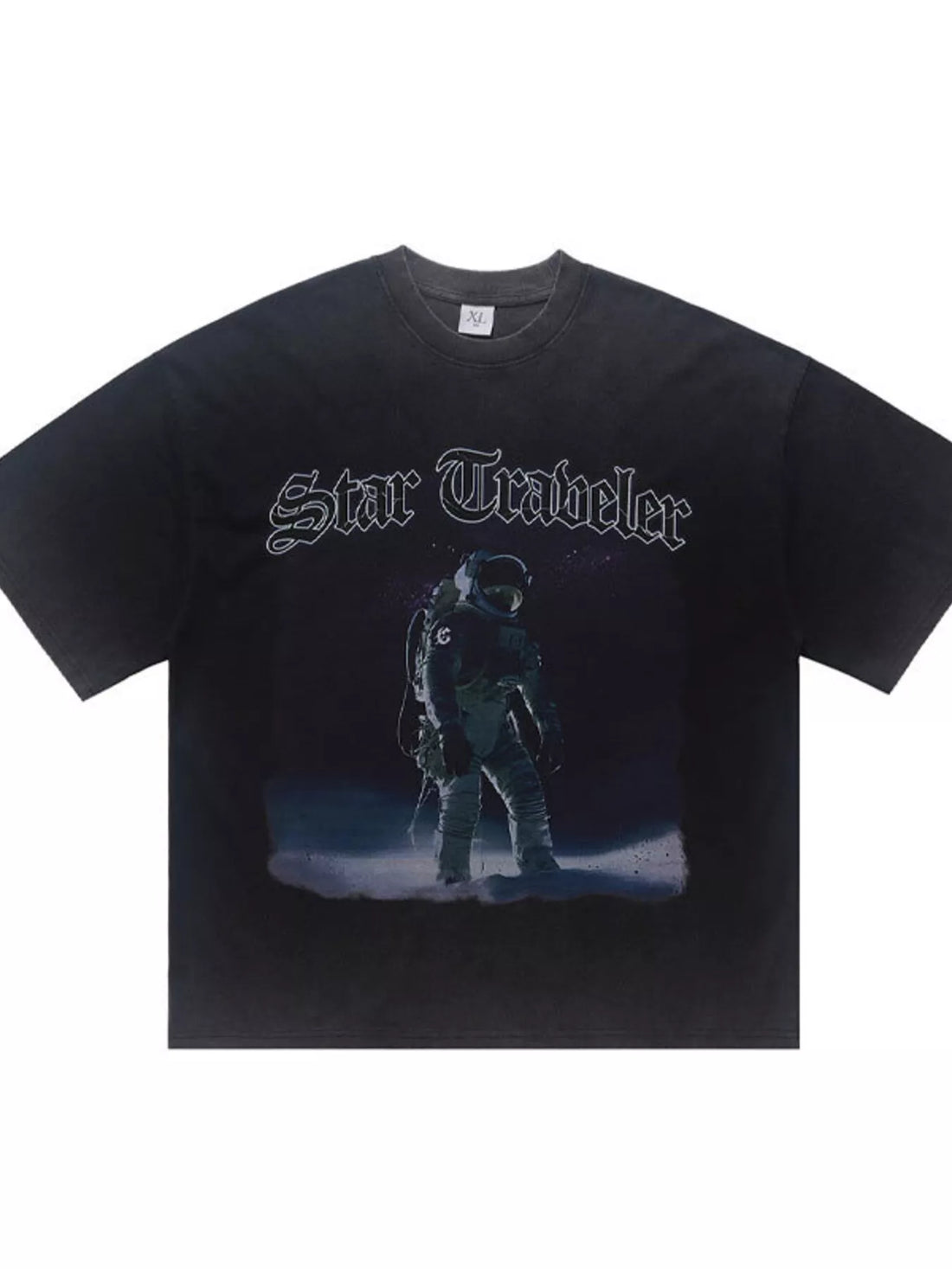 Men's Star Traveler Graphic Oversized T-Shirt - cas7m
