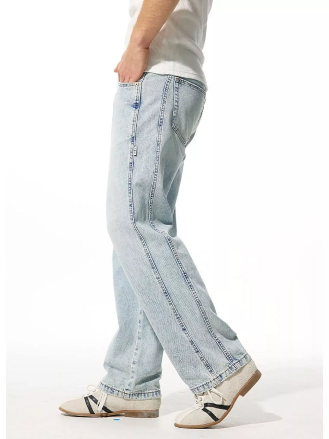 Men's Wide Leg Jeans - cas7m