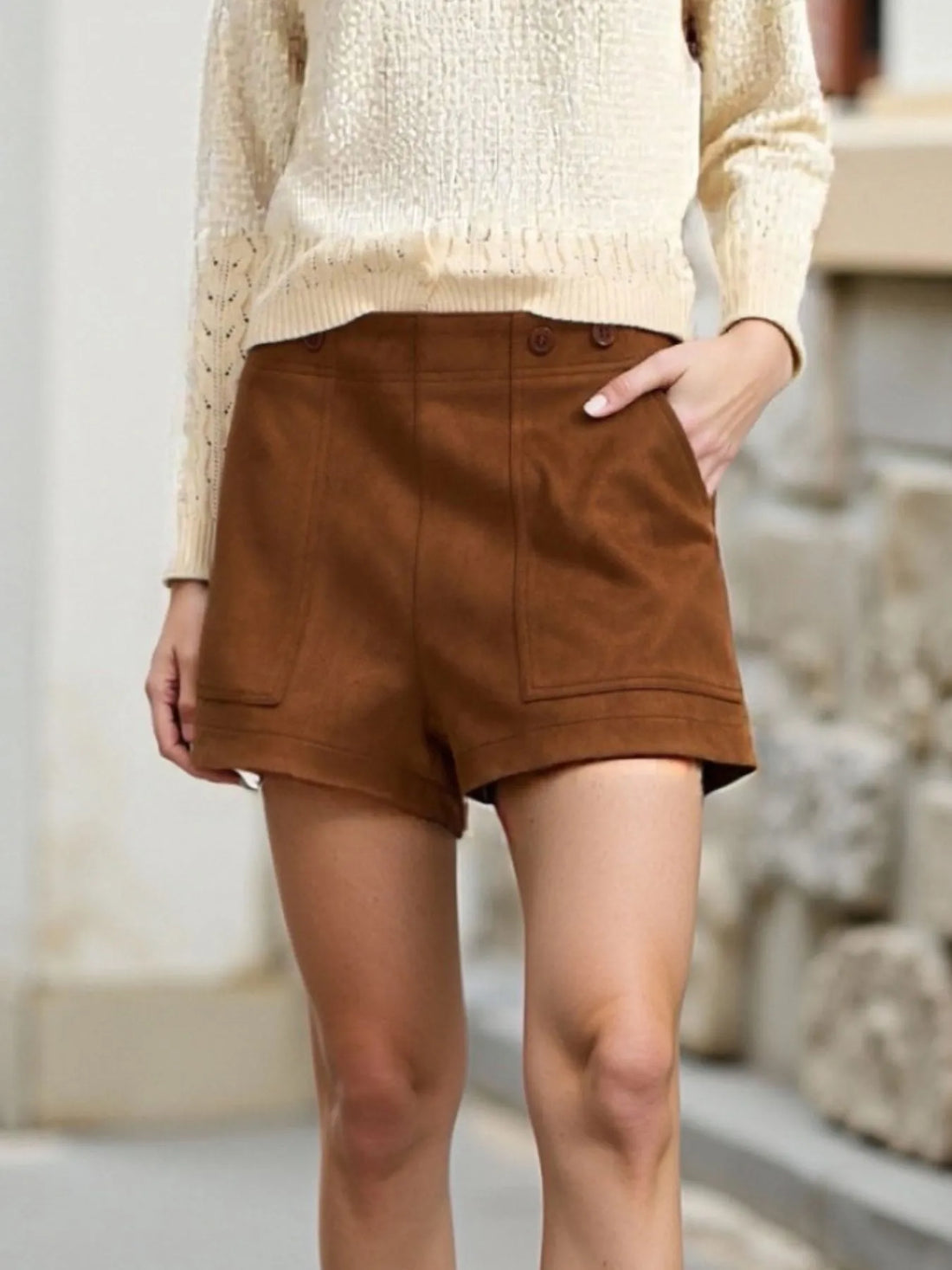 Pocketed Casual Shorts - cas7m