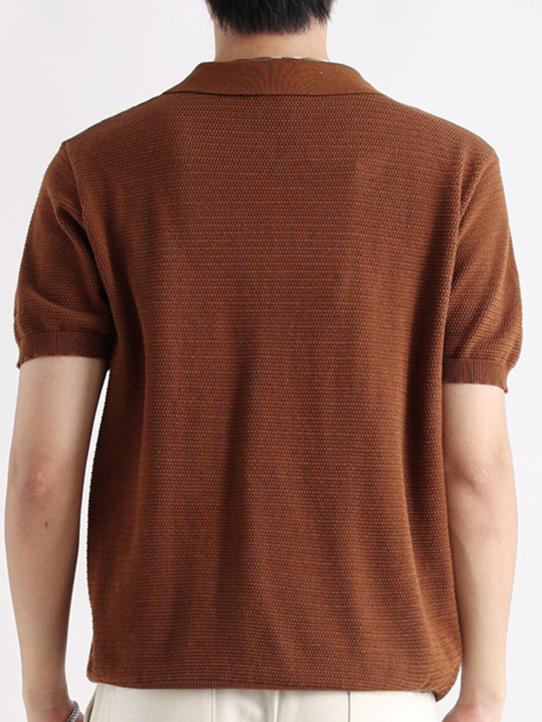Men's Plus Size Button Detail Short Sleeve Polo - cas7m