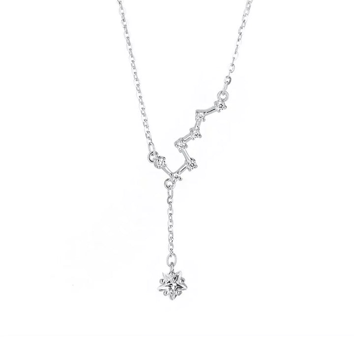 925 Sterling Silver Star Necklace - cas7m