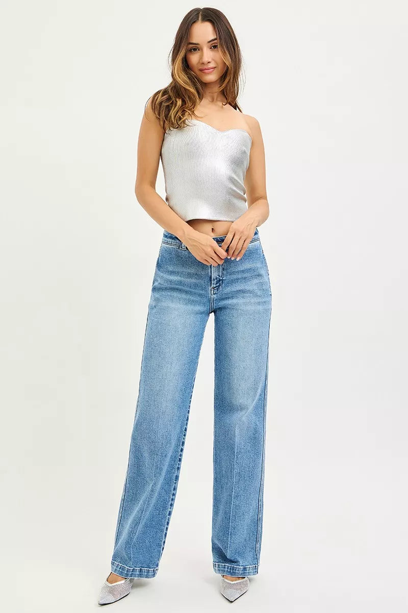 RISEN Slouchy Straight Jeans - cas7m
