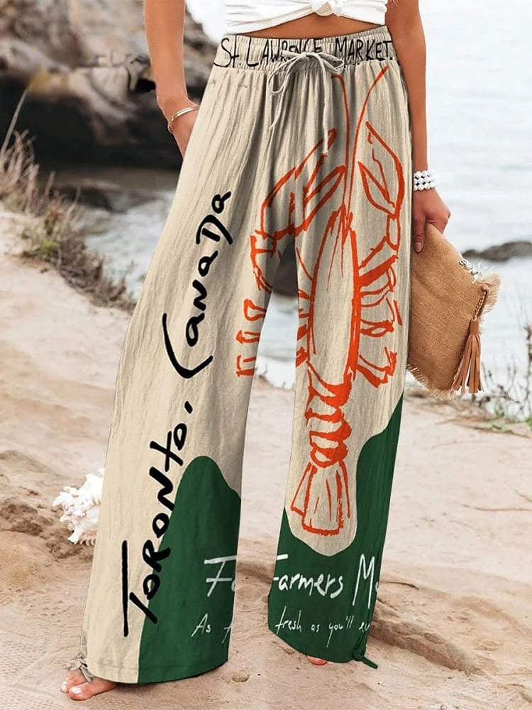 Casual Wide Leg Sports Trousers - cas7m