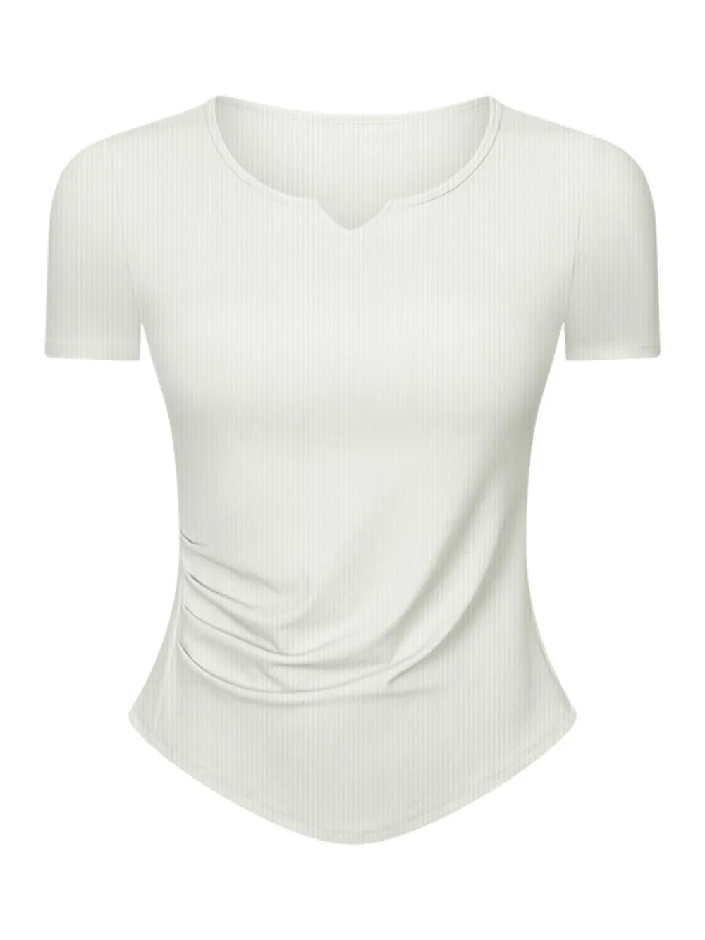 Millennia Notched Short Sleeve Active T-Shirt - cas7m