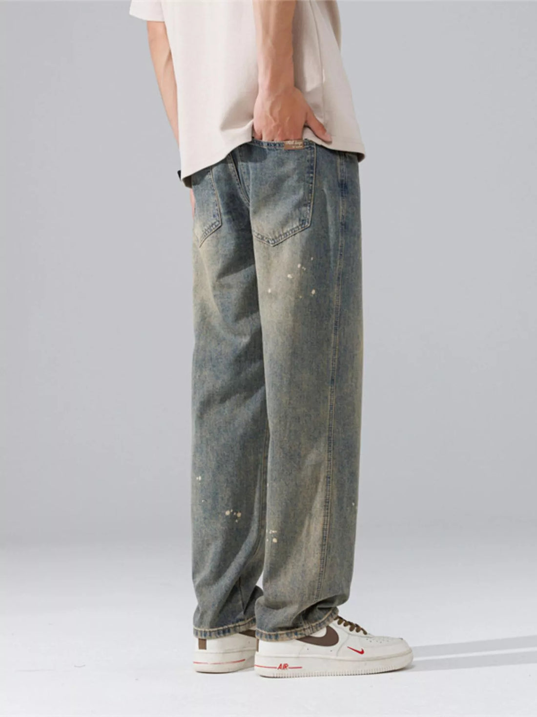 Men's Wide Leg Jeans - cas7m