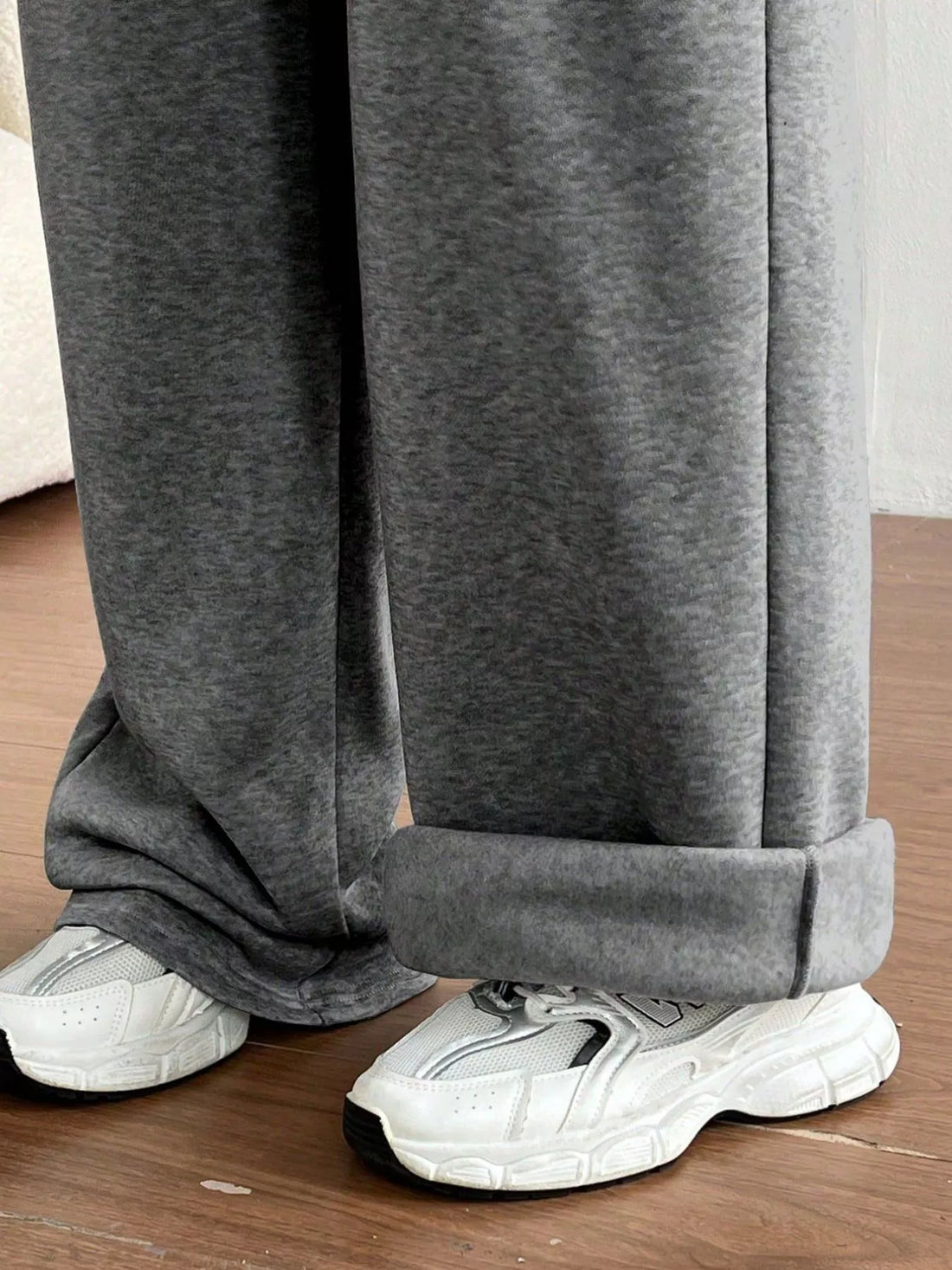 Casual Drawstring High Waist Wide Leg Sweatpants - cas7m