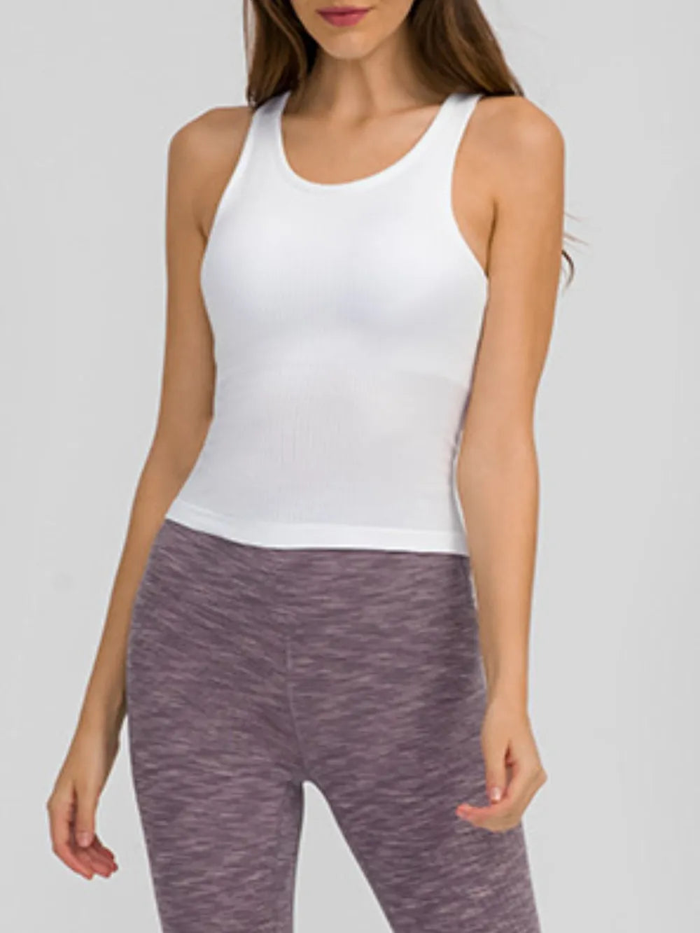 Millennia Round Neck Racerback Active Tank - cas7m