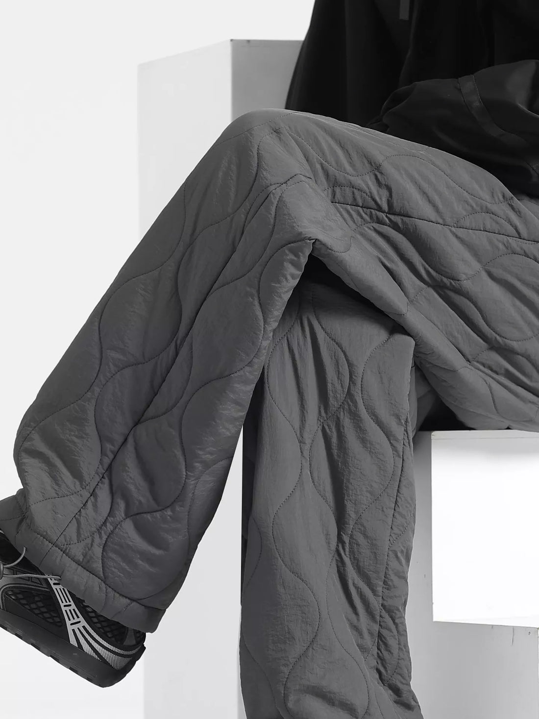 Men's Plus Size Quilted Loose-Fit Pants - cas7m