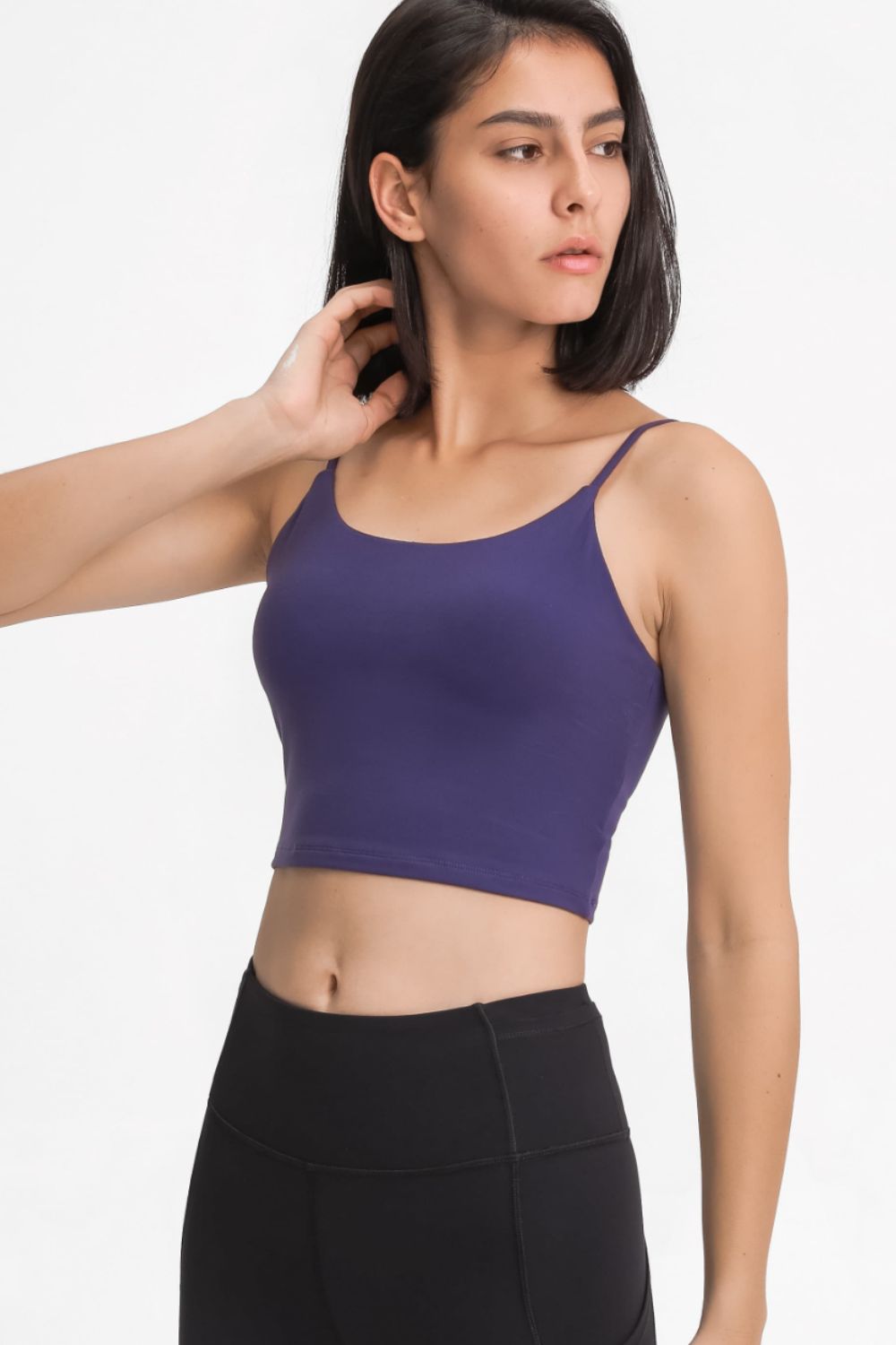 Millennia Feel Like Skin Scoop Neck Sports Cami - cas7m