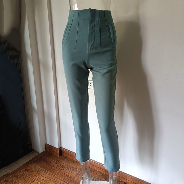 Women's Casual Fashion Straight Leg Pants - cas7m