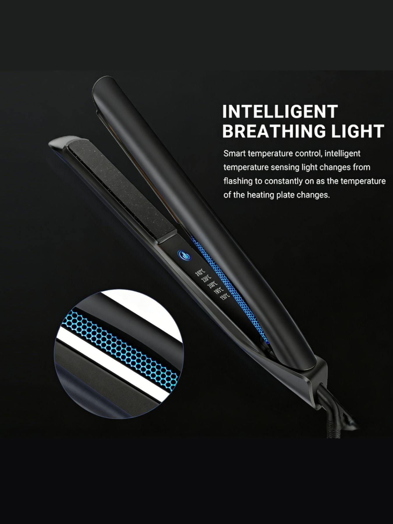 Adjustable Temperature Hair Straightener - cas7m
