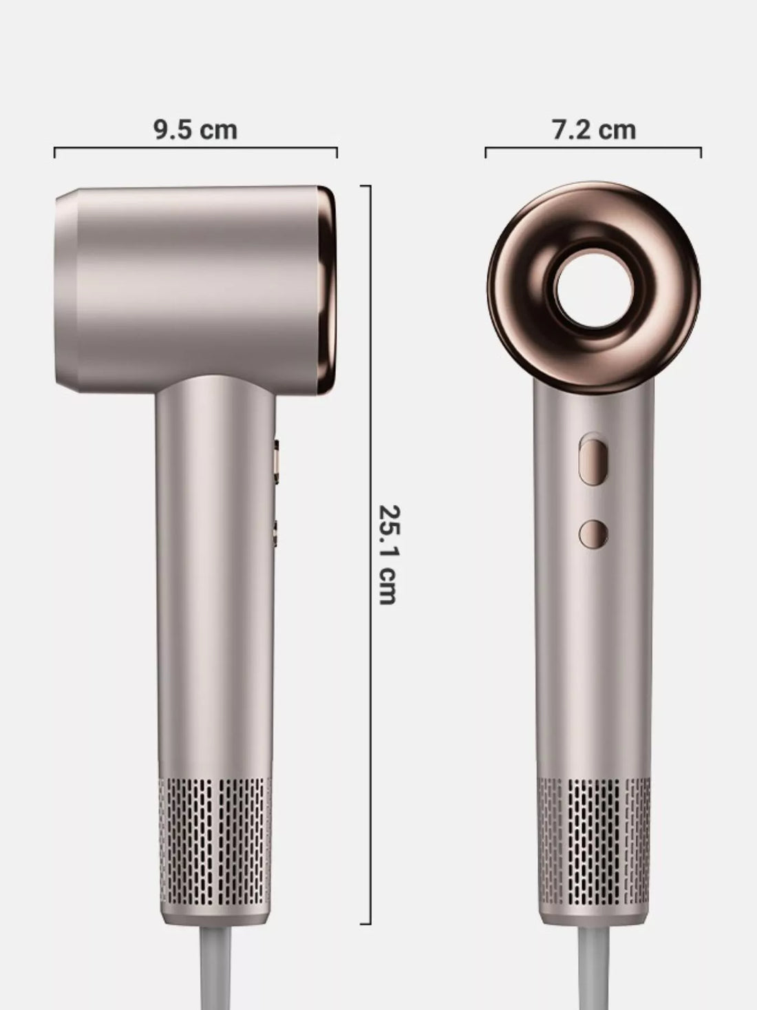 Multi-Speed ABS Hair Dryer with Constant Temperature Control - cas7m