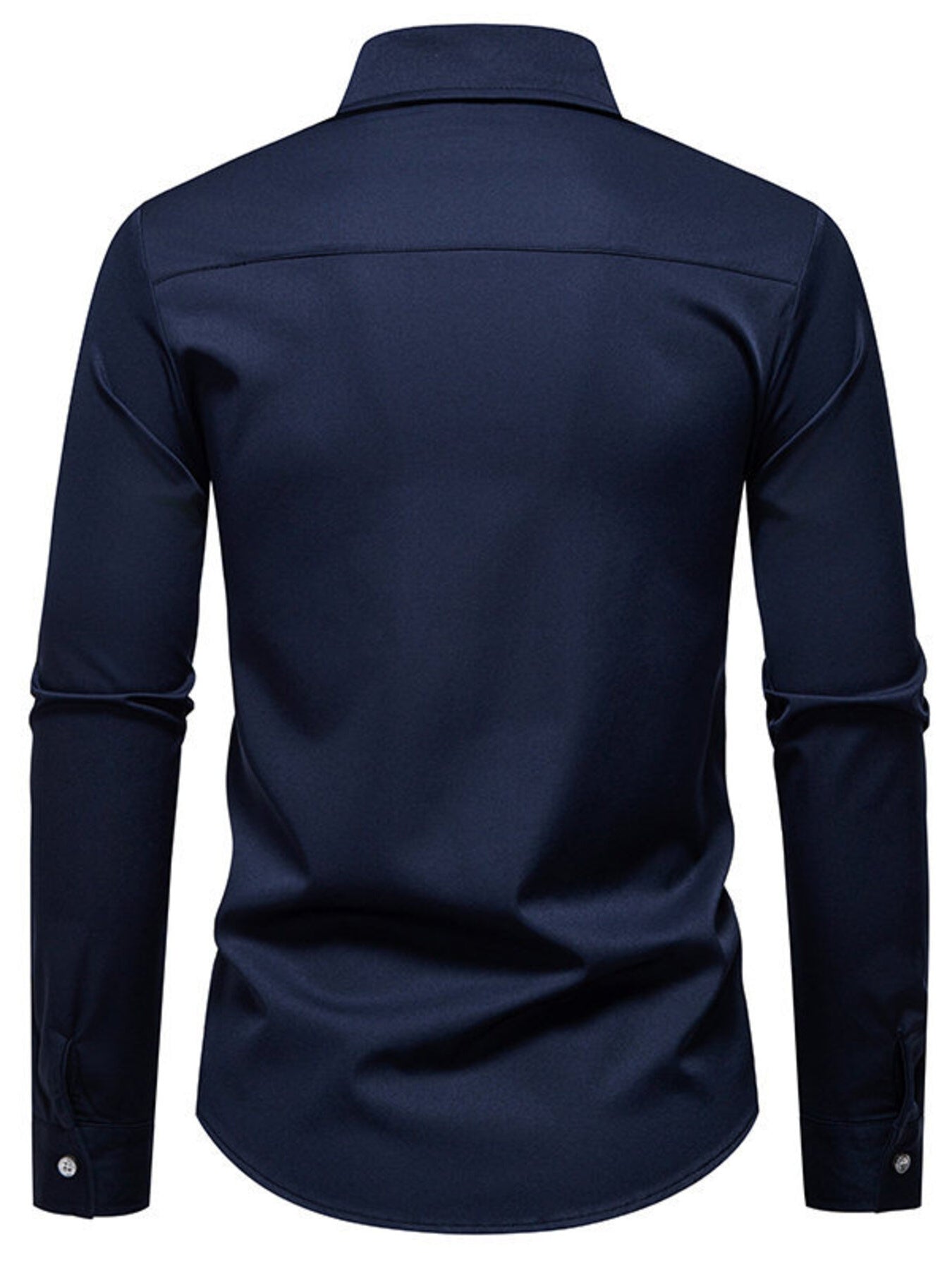 Men's Slim Fit Long Sleeve Shirt - cas7m