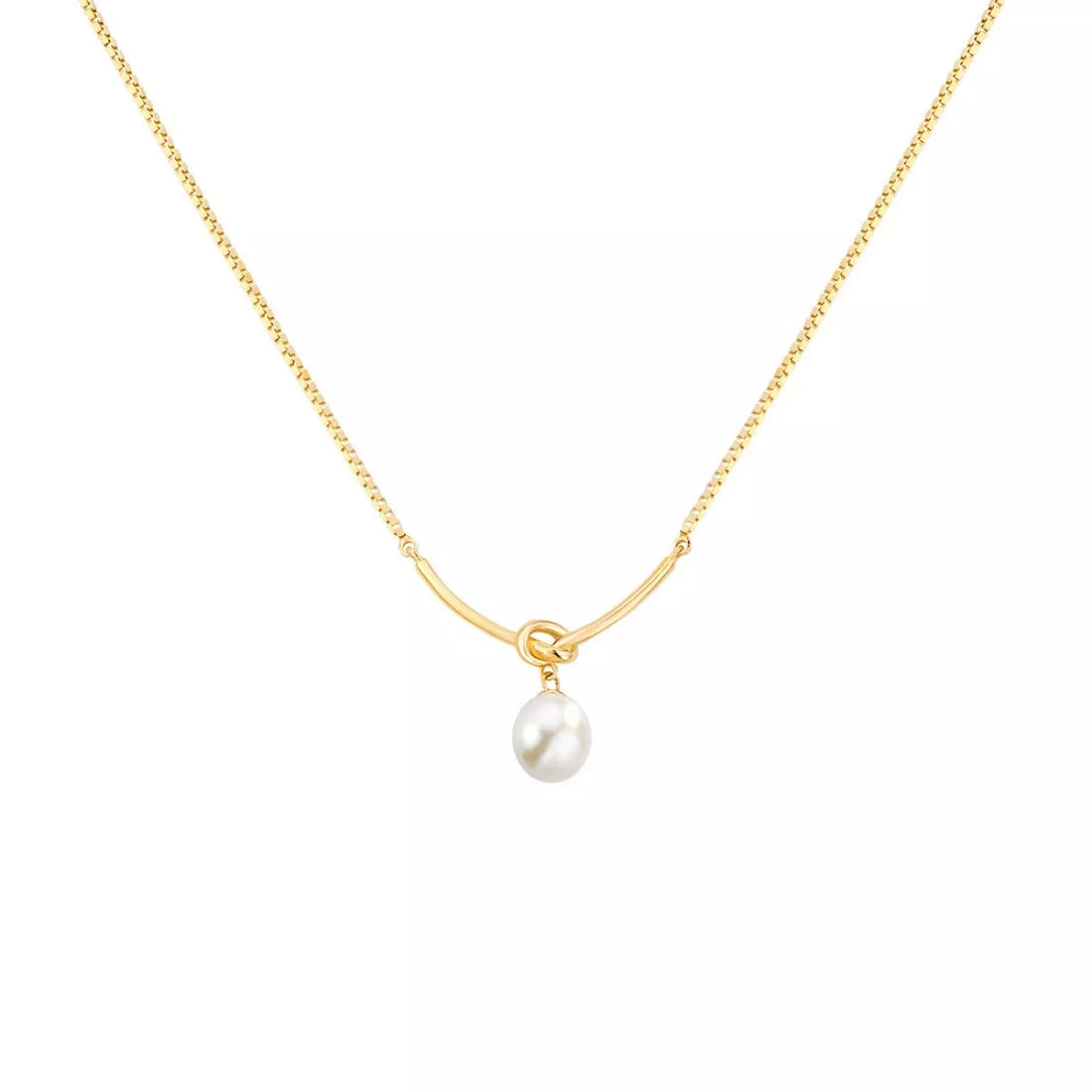 925 Sterling Silver Pearl Necklace - cas7m