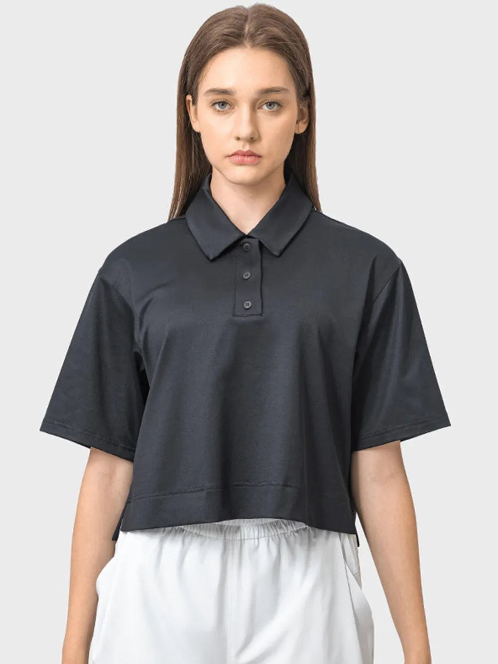 Millennia Half Button Short Sleeve Active T-Shirt - cas7m